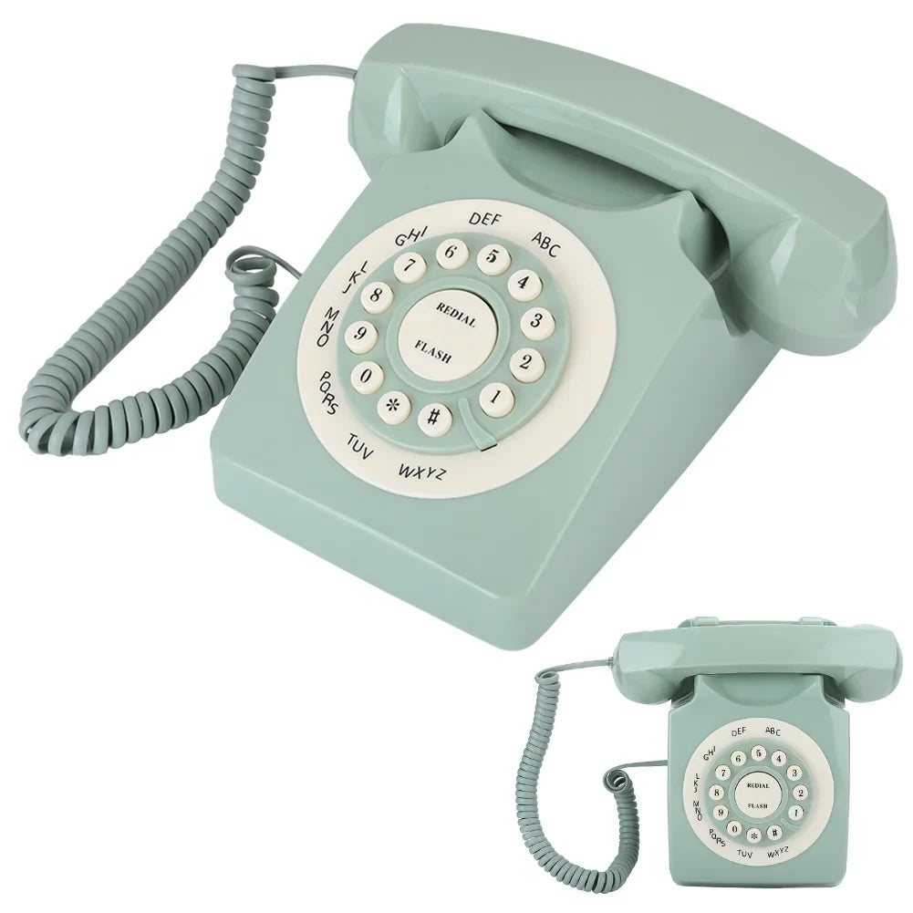 Telephone Landline Green Telephone Definition Antique Aigend Call Button European Vintag Clear - Large High