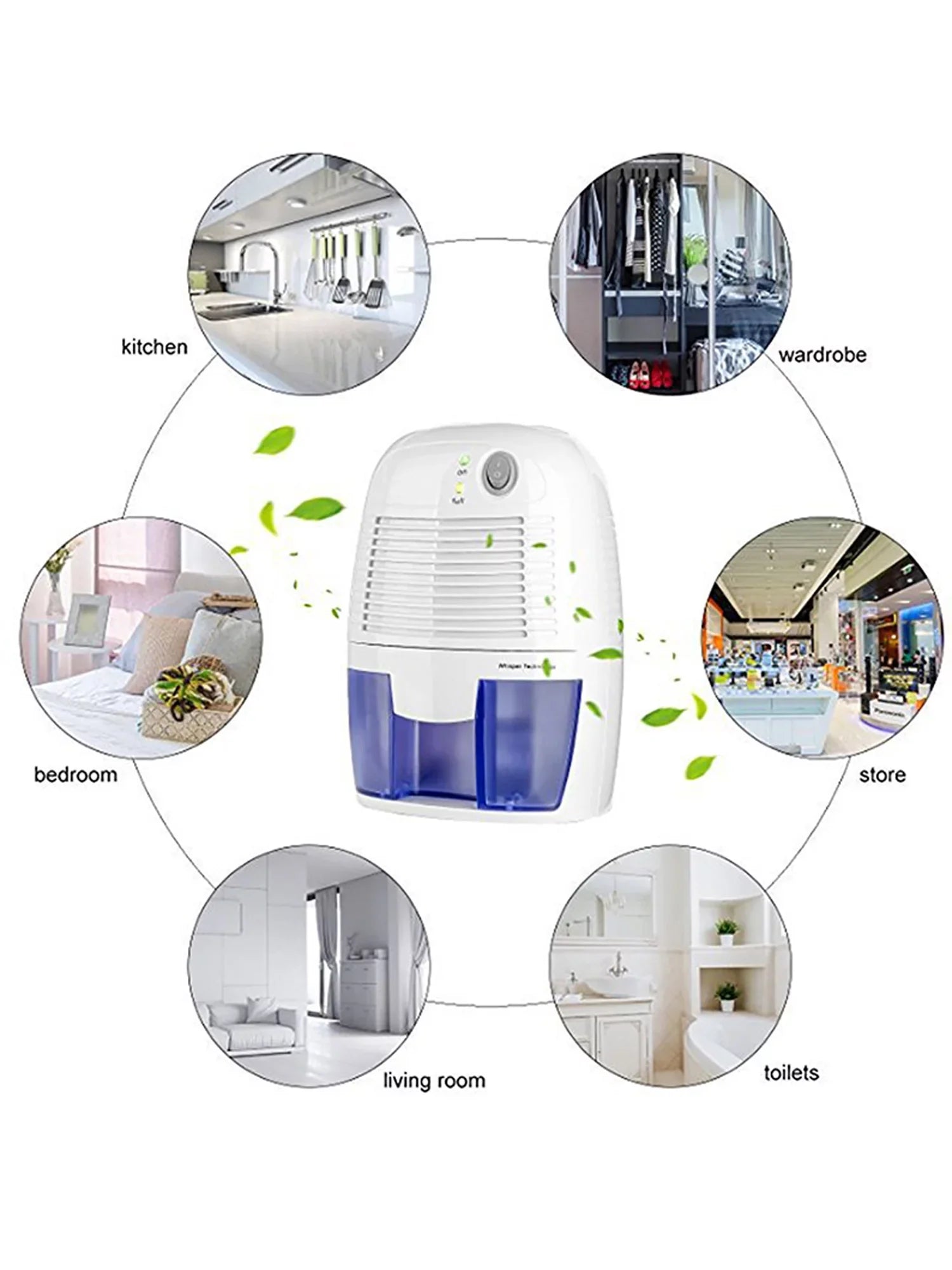 Dehumidifier Space Moisture Quietly Portable Mini Dehumidification Extract Small