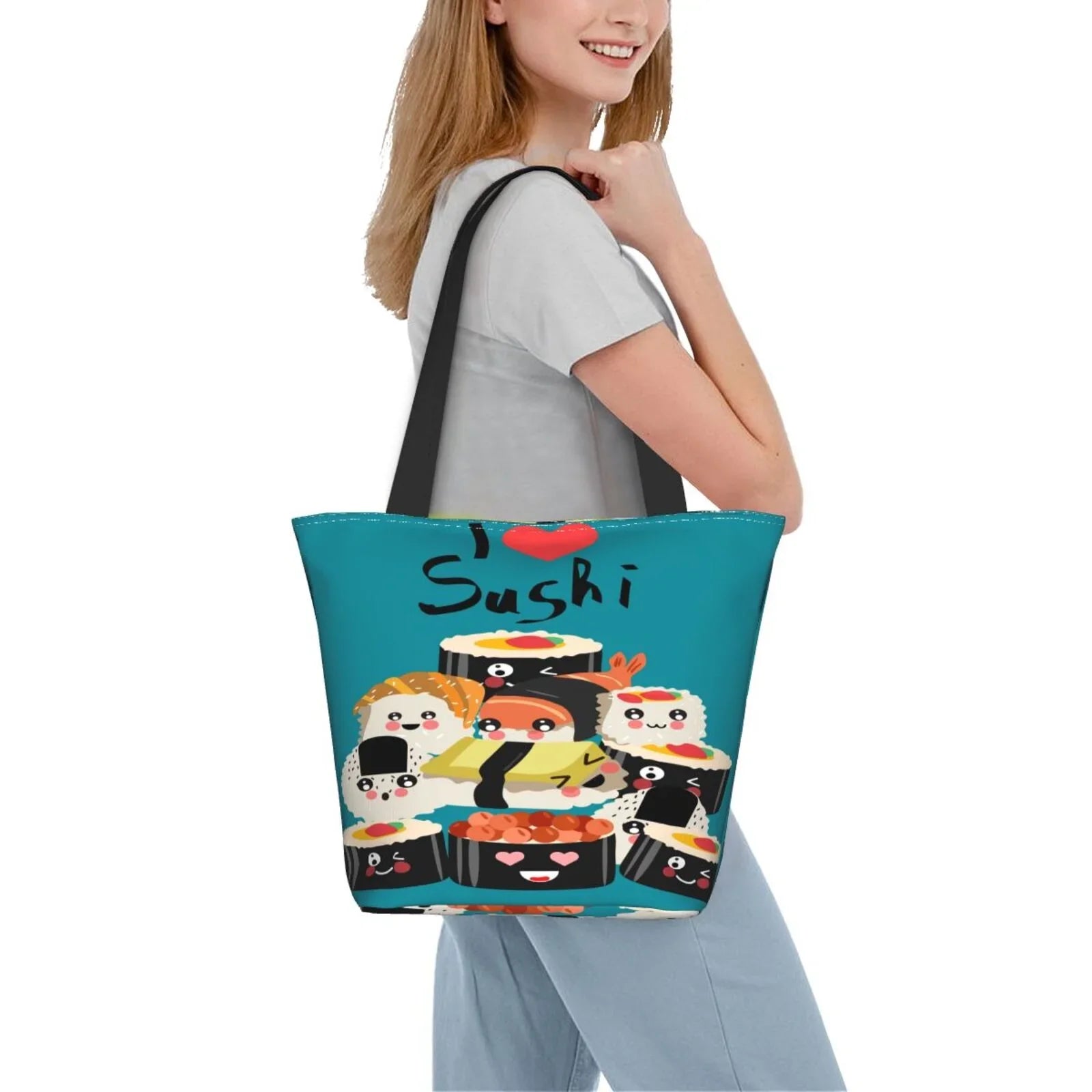 Love Large Capacity Tote I Women'S Handbags Sushi Lukts Hobos Bag Bag Bag,Shoulder Shopping