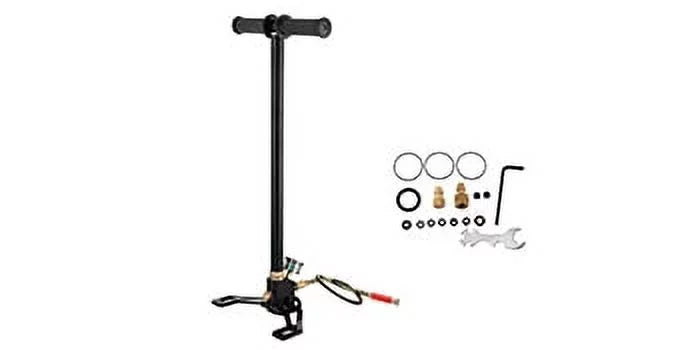 4500PSI Air 3 Pump Gun Rifle Filling Charging PCP Hand Pump Stage Stirrup New Black BENTISM
