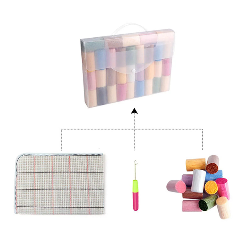 Embroidery Rug home for for room Hot and Adults crafts Hook Living Carpet hook and and Blanket Kids Cushion Air hook latch Crochet Balloon latch Rug, Kits,