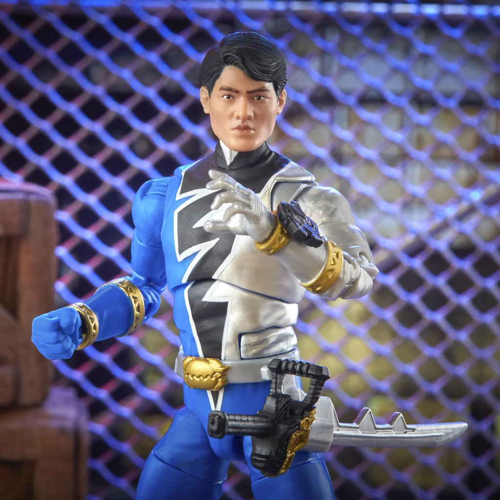 Power Dino Lightning with Toy Blue Collectible Action Rangers 6-inch Collection Premium Figure Fury Ranger Accessories