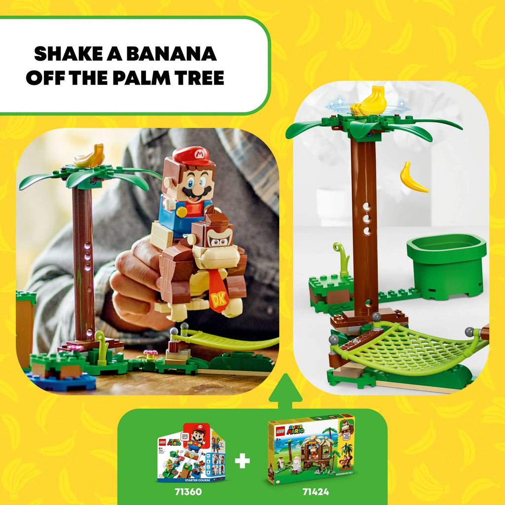 with Collectible Buildable Super and Set, Mario Kong for 71424 House Gift Game Fun Super 8-10 Donkey Figures Tree Cranky 2 Expansion LEGO Kong, Birthday Year Donkey Kids, Kong’s Old Mario