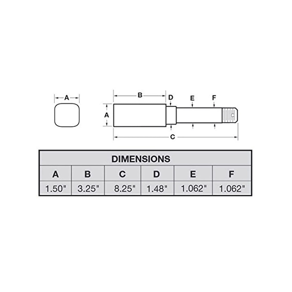 Trailer I.D. - Axle Bearings For Stock 1-1/16 Square Spindle Inch