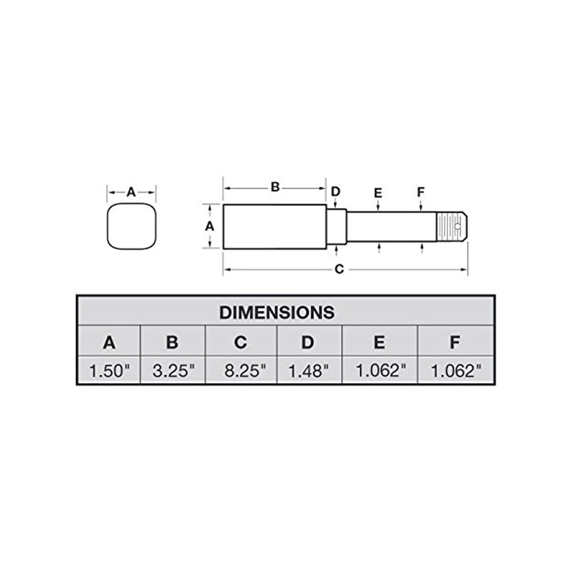 Trailer I.D. - Axle Bearings For Stock 1-1/16 Square Spindle Inch