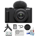 Camera (4 Vlogger Items) Kit ZV-1F Vlogging | Accessory Cleaning Camera Precision K&M Camera + + Cloth Bundle Cleaning with Black Kit Design