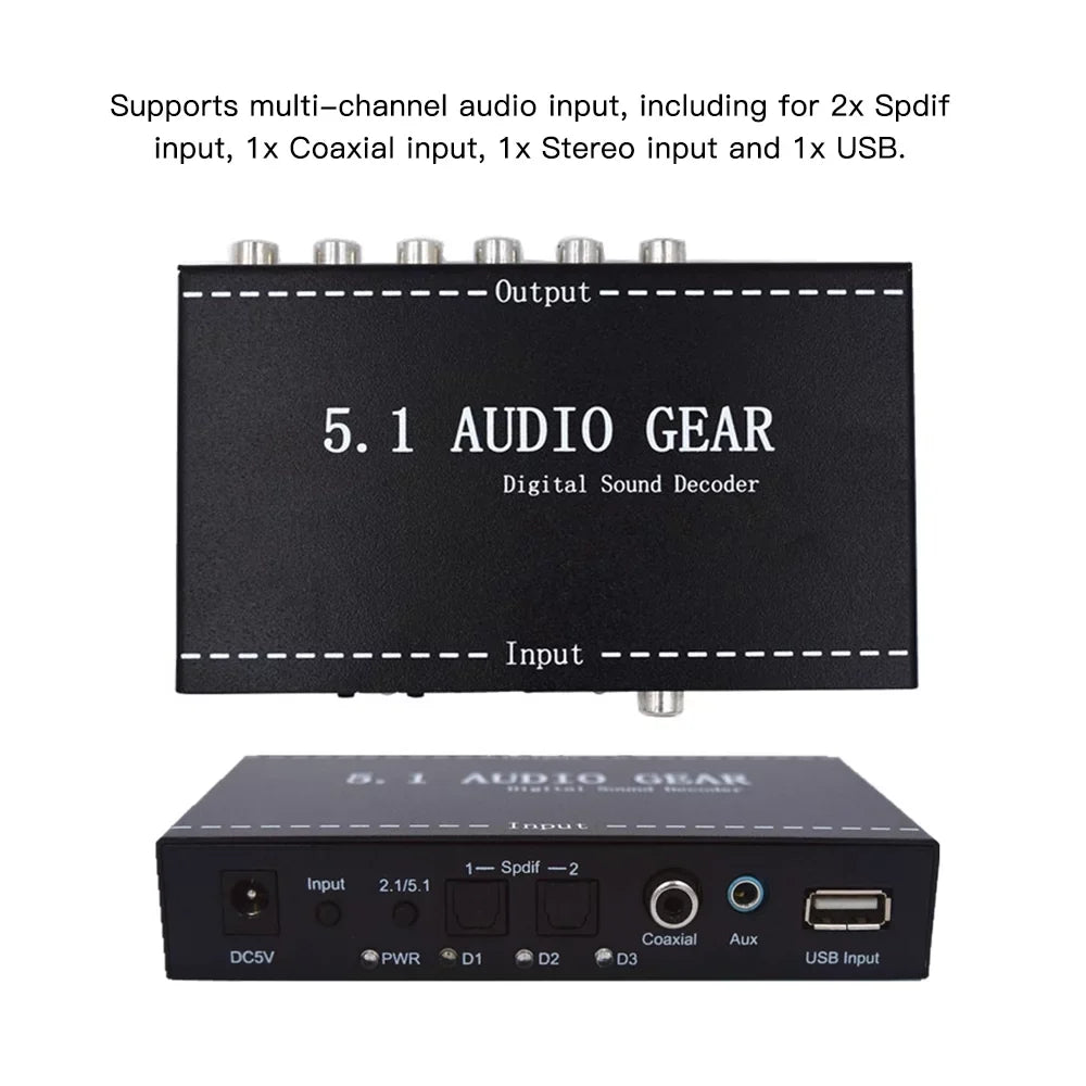 Decoder Sound Converter Decoder Output US Apexeon 3.5mm Decoder,Dolby Output Sound Audio Audio Dolby Audio 3.5mm Audio Support Audio Audio Decoder Ajcoflt Audio Digital Converter 3.5mm Converter