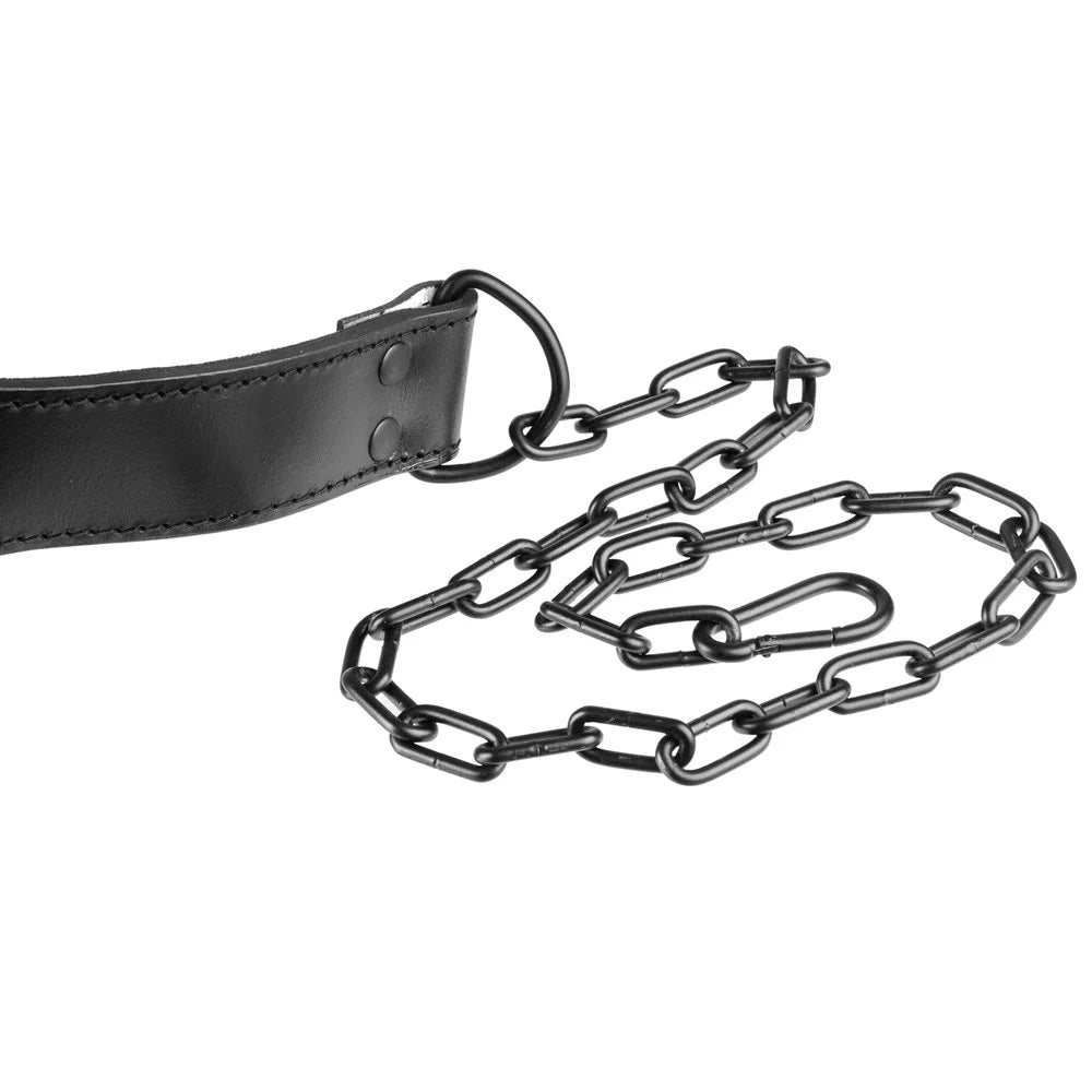 Steel Top-Grain 100% for Leather Vegetable Heavy-Duty Thick Men Chain Tanned with 7mm Victor Belt made with Women VFLDB Fitness Leather and Dip