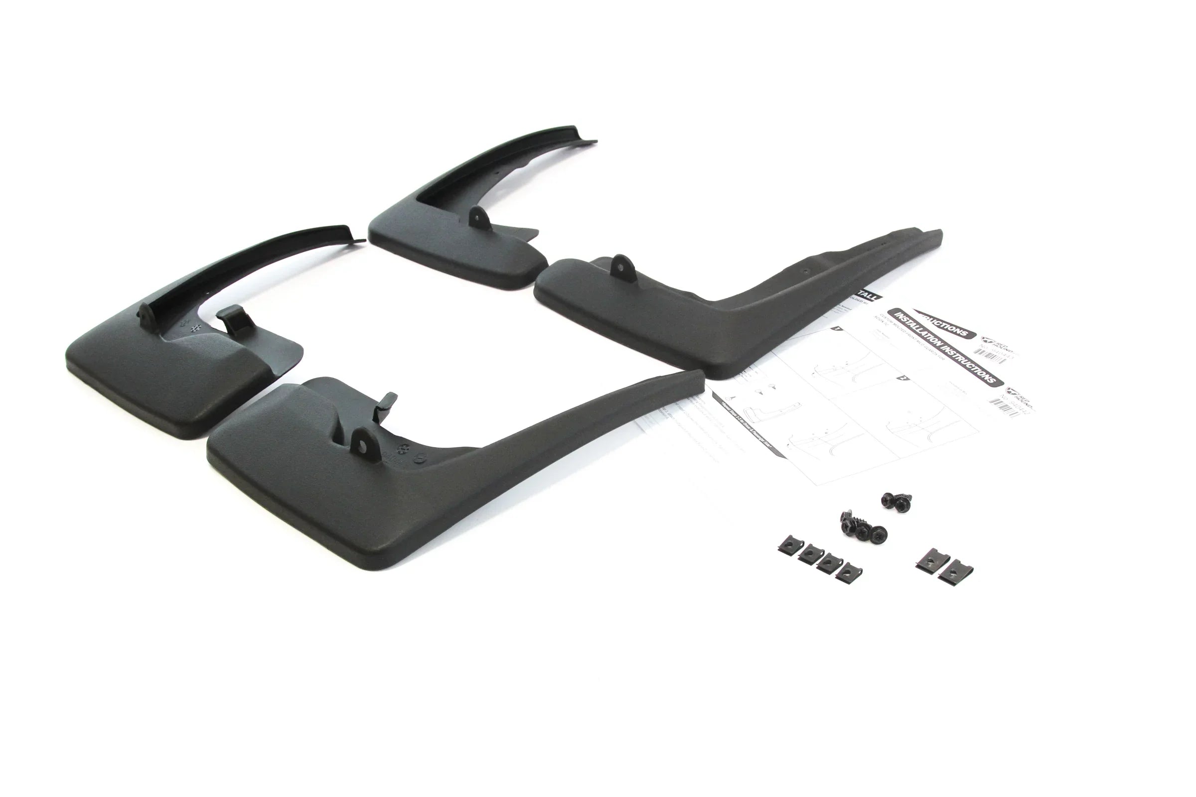 Mud tC with 4pc PT769-21110 Molded Red Full Rear Hound Guards Compatible 2011-2016 Set Flaps Front and Splash PT76921110 Scion Auto