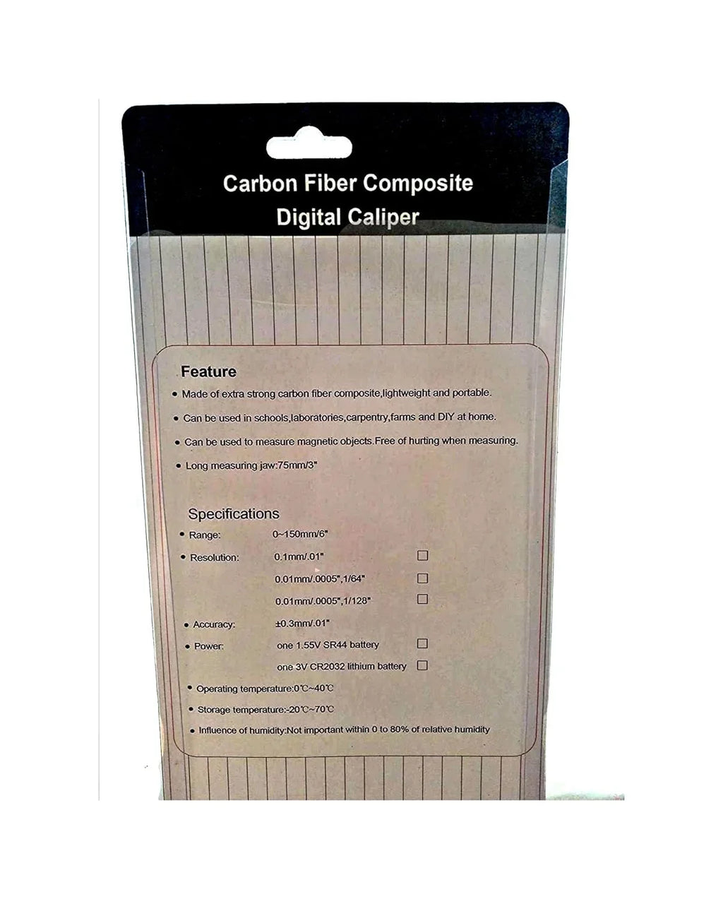 Long Digital Vernier 6" Caliper 150Mm Jaw