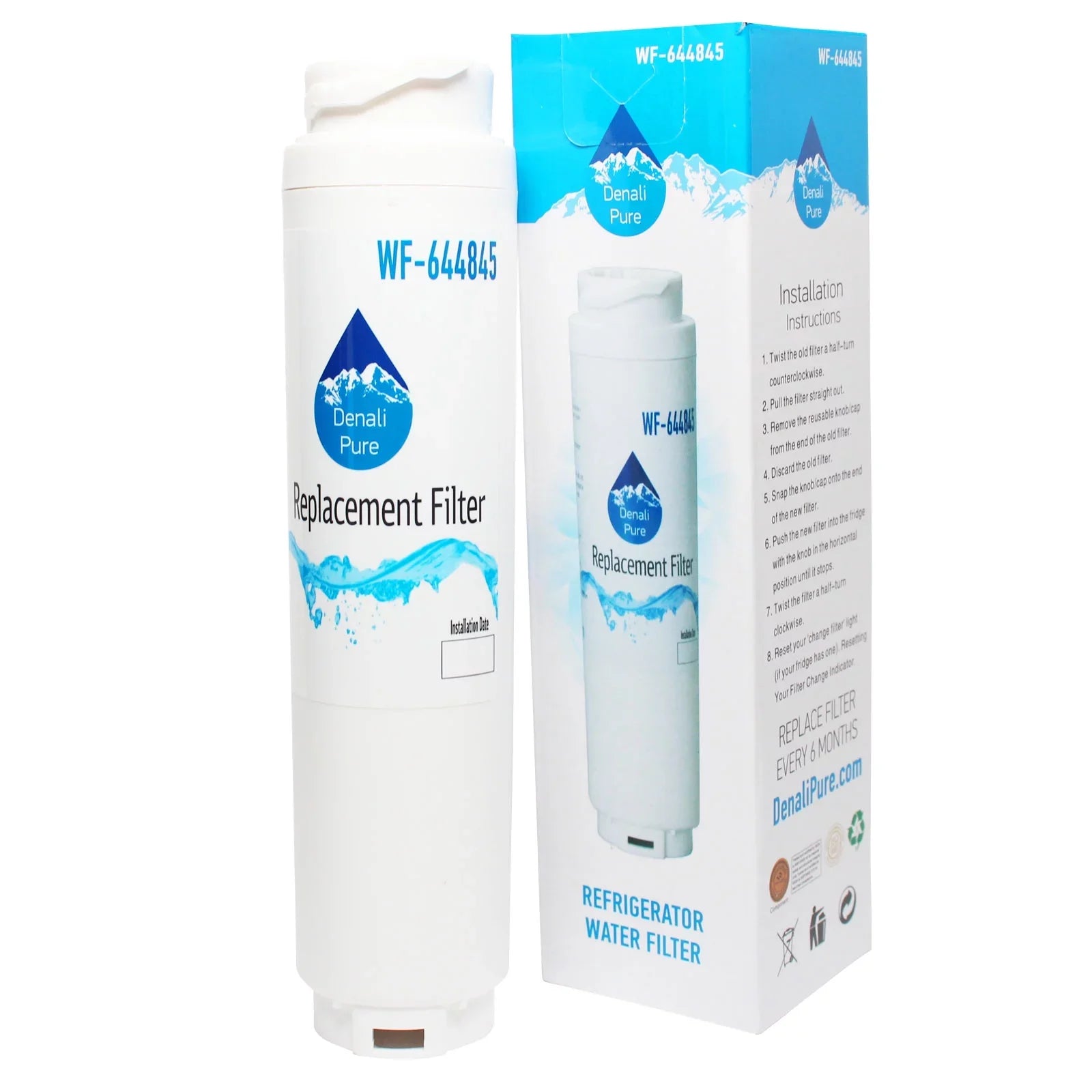 Cartridge with Filter Fridge 2-Pack Compatible - Bosch RWF1110 for liquid Refrigerator Bosch Filter liquid RWF1110 Replacement
