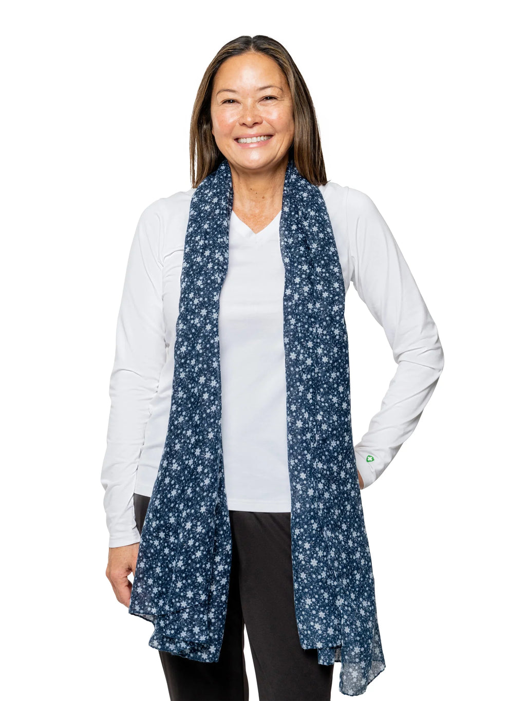 dimension Wildflower Versatile for One Shield Protection, Wrap Bug Insect Navy, Scarf & Insect