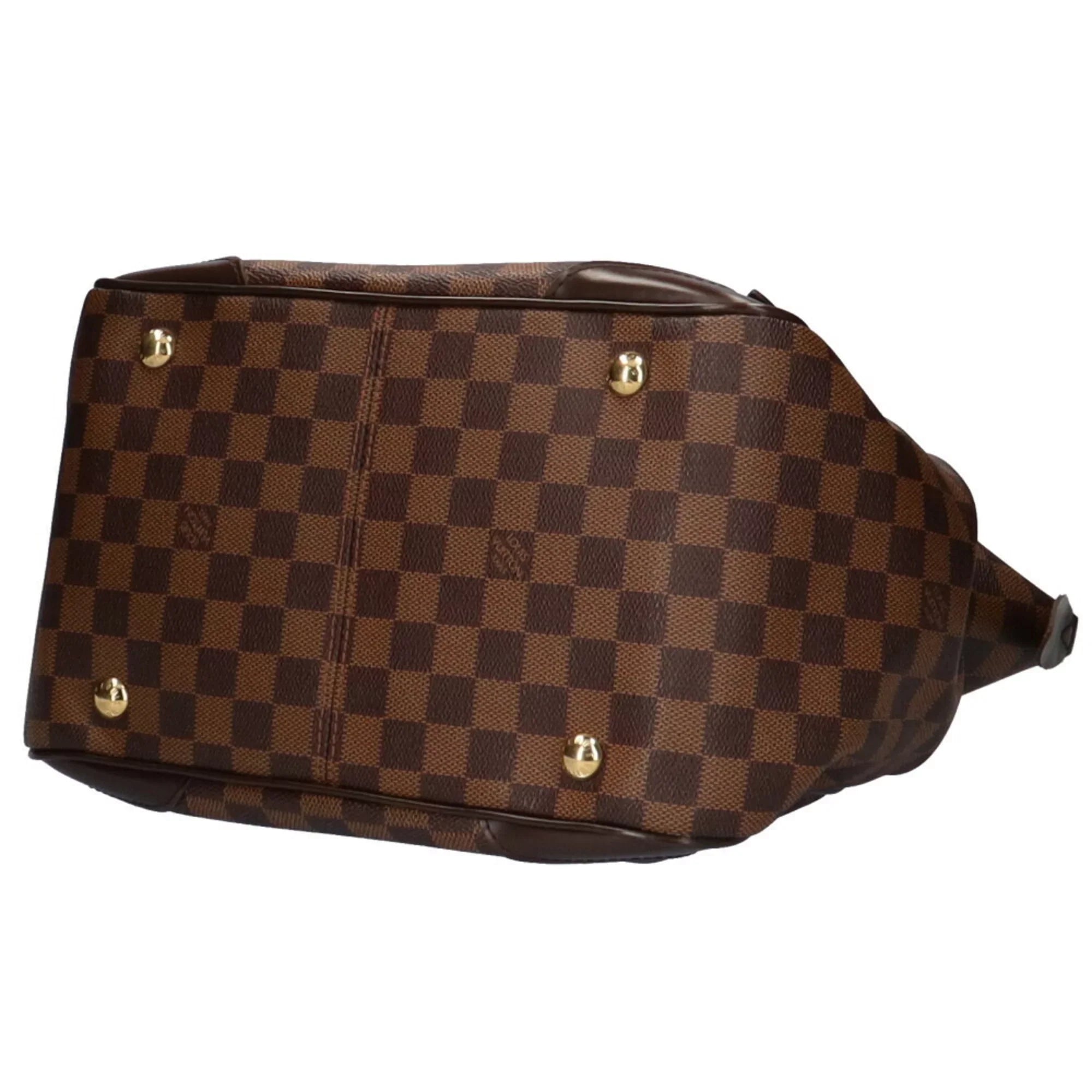 MM Bag Shoulder Used Women's Verona Damier Authenticated Brown Canvas