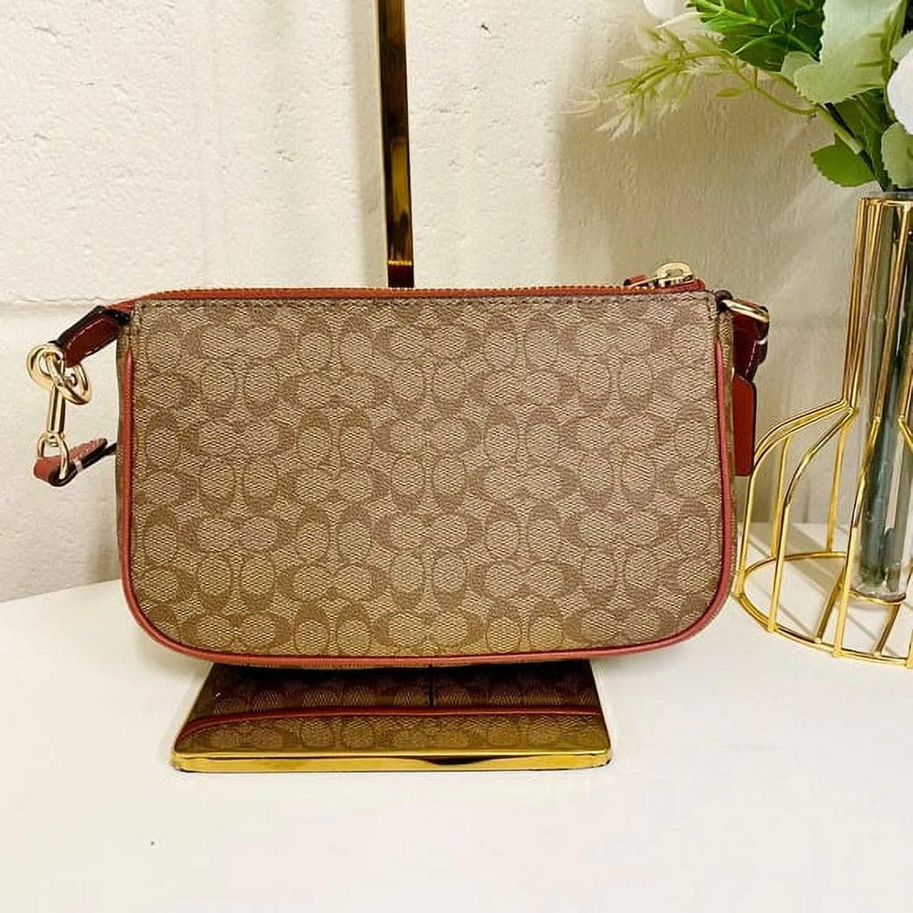 Canvas CE698 IN Terracotta Nolita Coach Khaki In 19 Colorblock Signature