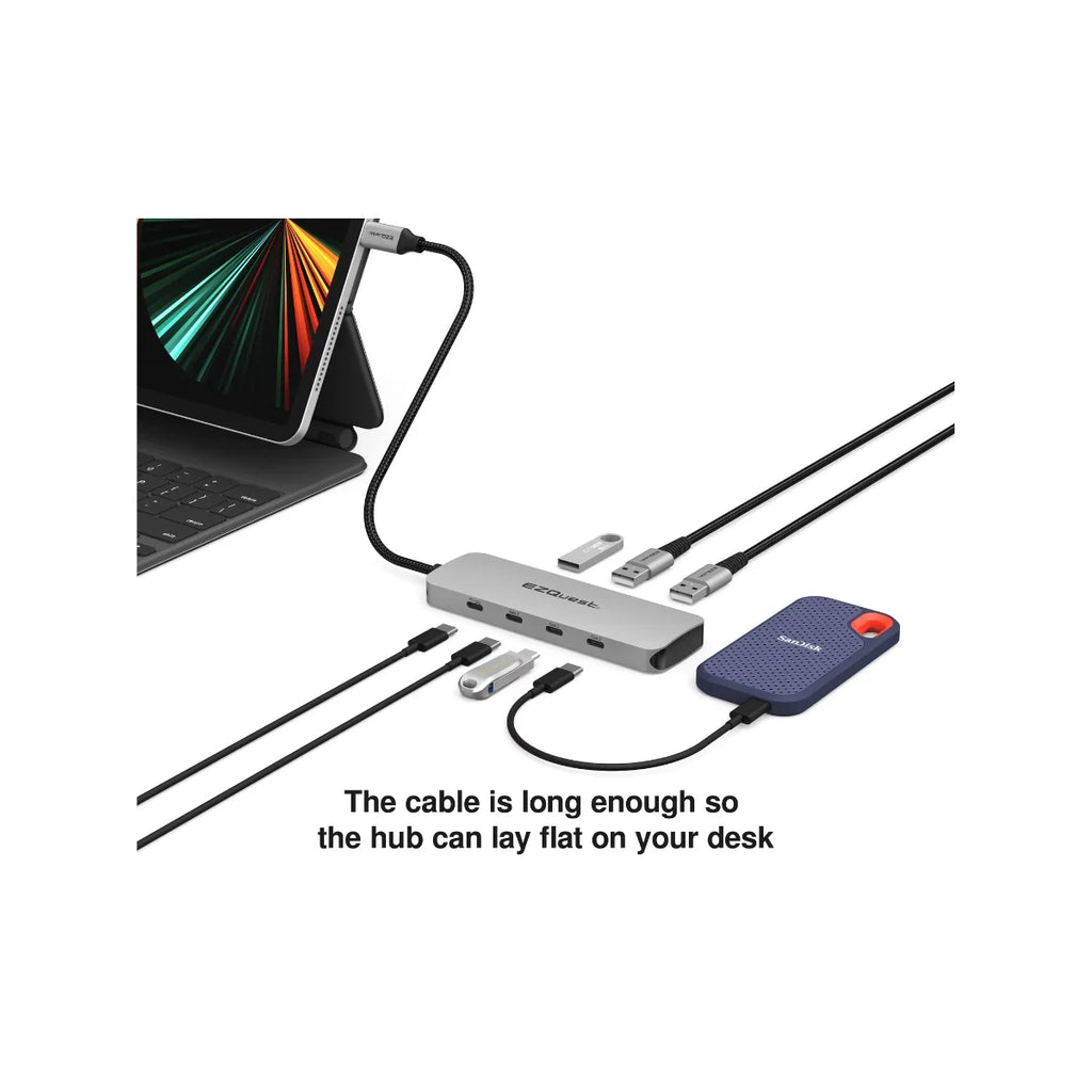 7 Adapter EZQuest Hub Gen USB-C Ports 2