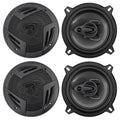 Car RMS Watts (4) RV5.3A Rated 1200 Rockville Watts/200 5.25" Speakers CEA 3-Way