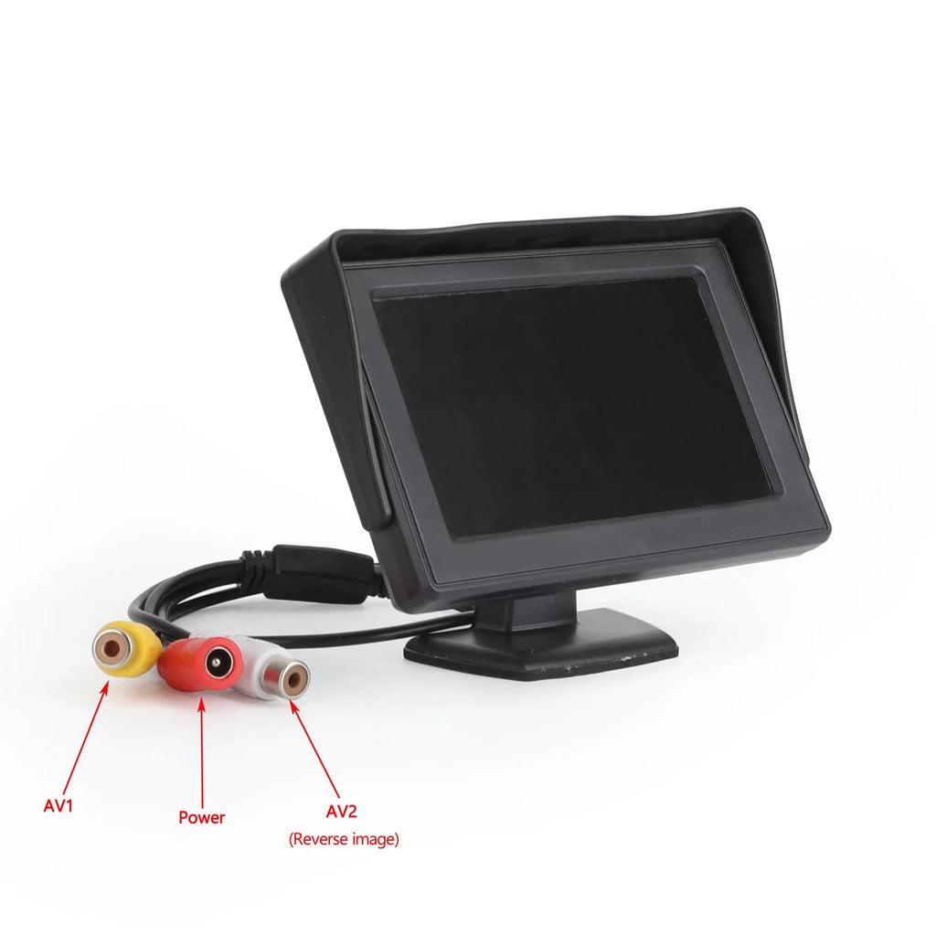 TFT Reverse MonitorRear PAL Display 4.3" Monitor View Car Camera LCD NTSC HD