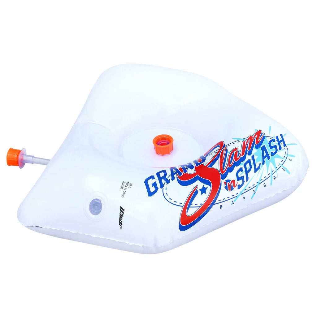 Plate Home Kids 2 Backyard Includes Ages , Tee Bat Sprinkler & - Practice, + Plastic Balls Splash Baseball Game - Slam & Sports & Banzai Plastic + liquid Batting 3 Bases,