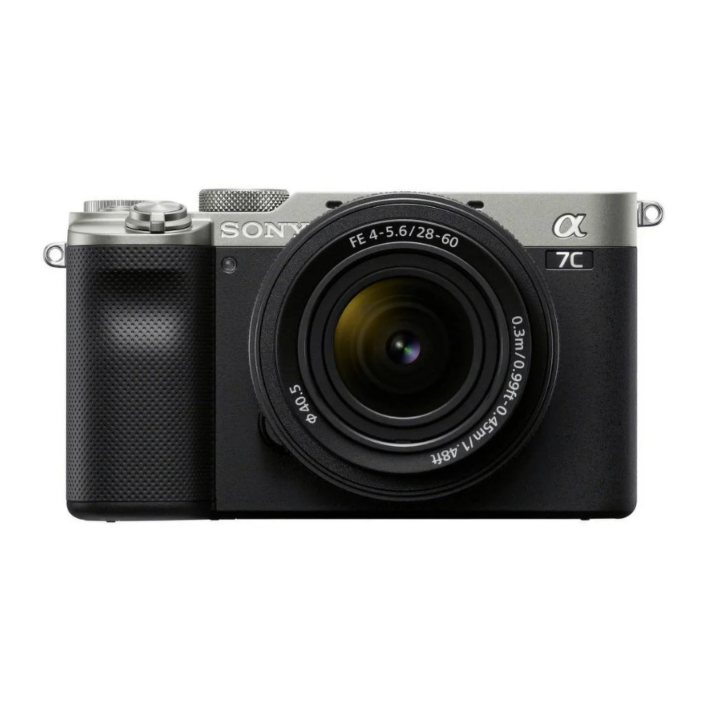 FE a7C Lens with (Silver) Bundle Alpha Camera Mirrorless Essentials 28-60mm