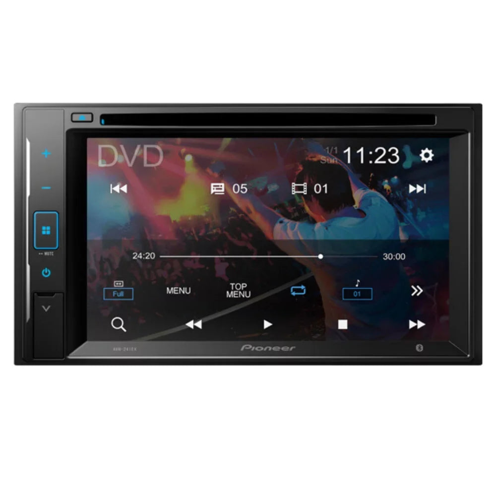 Pioneer Kit Kit Radio and for Installation Mounting Double Bundle 2004-2008 Camera, DVD with F-150 Car Din Stereo - /Bluetooth KIT395 - Multimedia Touchscreen Backup