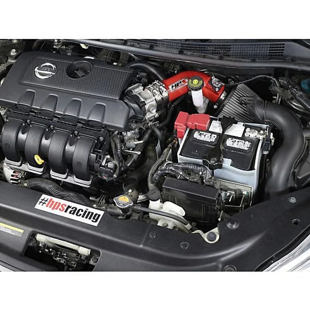 Compatible 2013-2017 Nissan for Shortram 1.8L, HPS Kit Air Intake Performance 827-269R Red Sentra