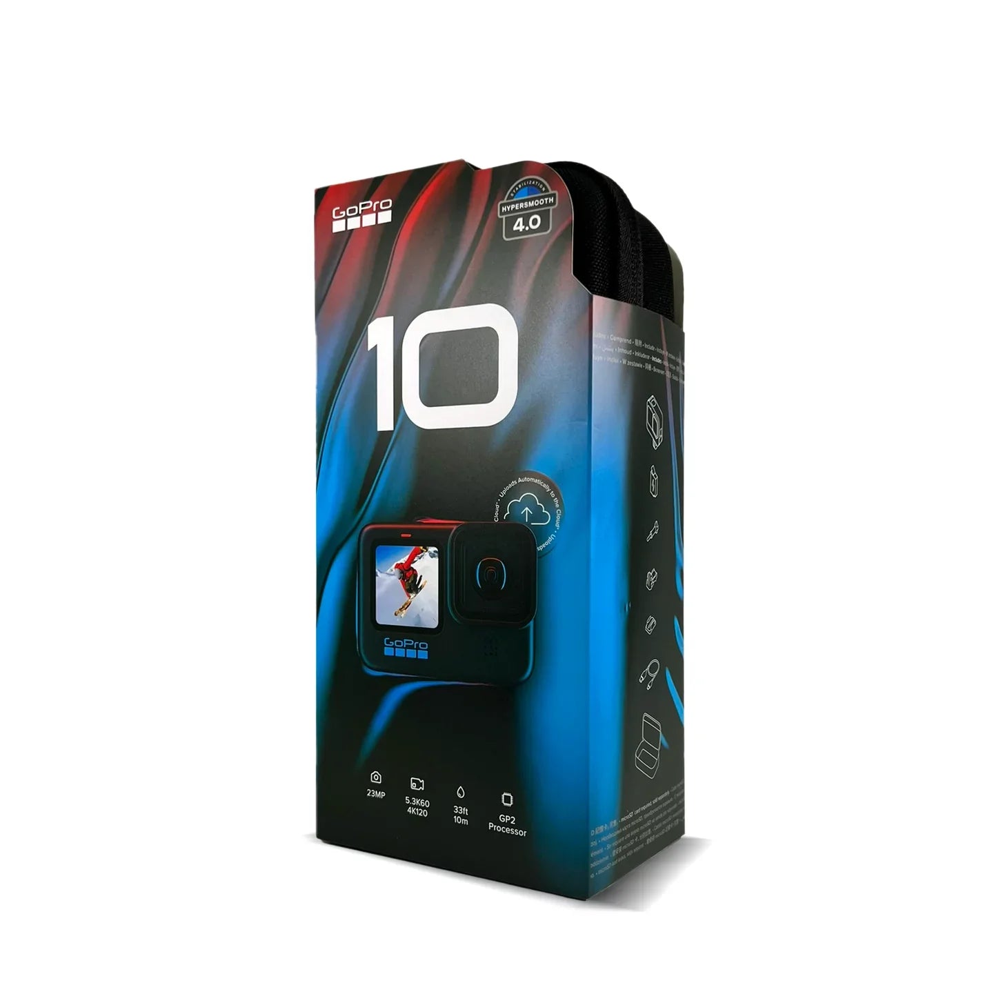 High Black Digital HERO10 (HDR), 5.3K, Dynamic Range Touchscreen, GoPro Camcorder, LCD