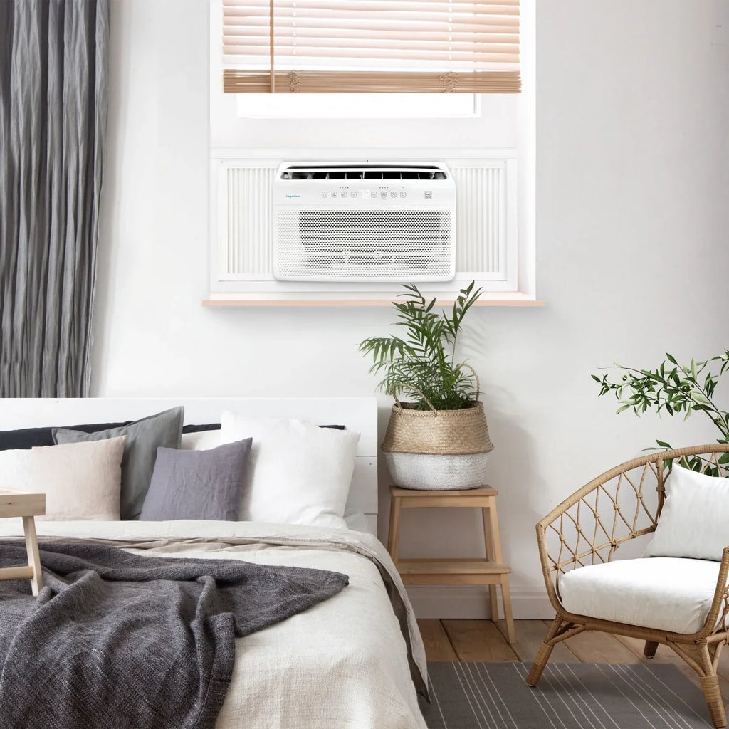 with 8,000 Mounted Inverter Window Control BTU Remote Conditioner Air Keystone