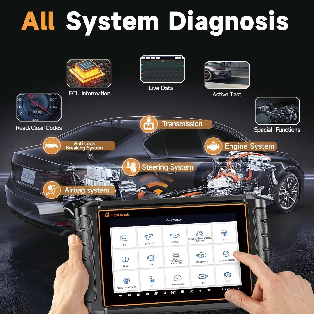 NT909 Control Tool FOXWELL ECU Scan OBD2 Bidirectional TPMS Code Key Scanner Diagnostic Scanner Coding Programmer Reader