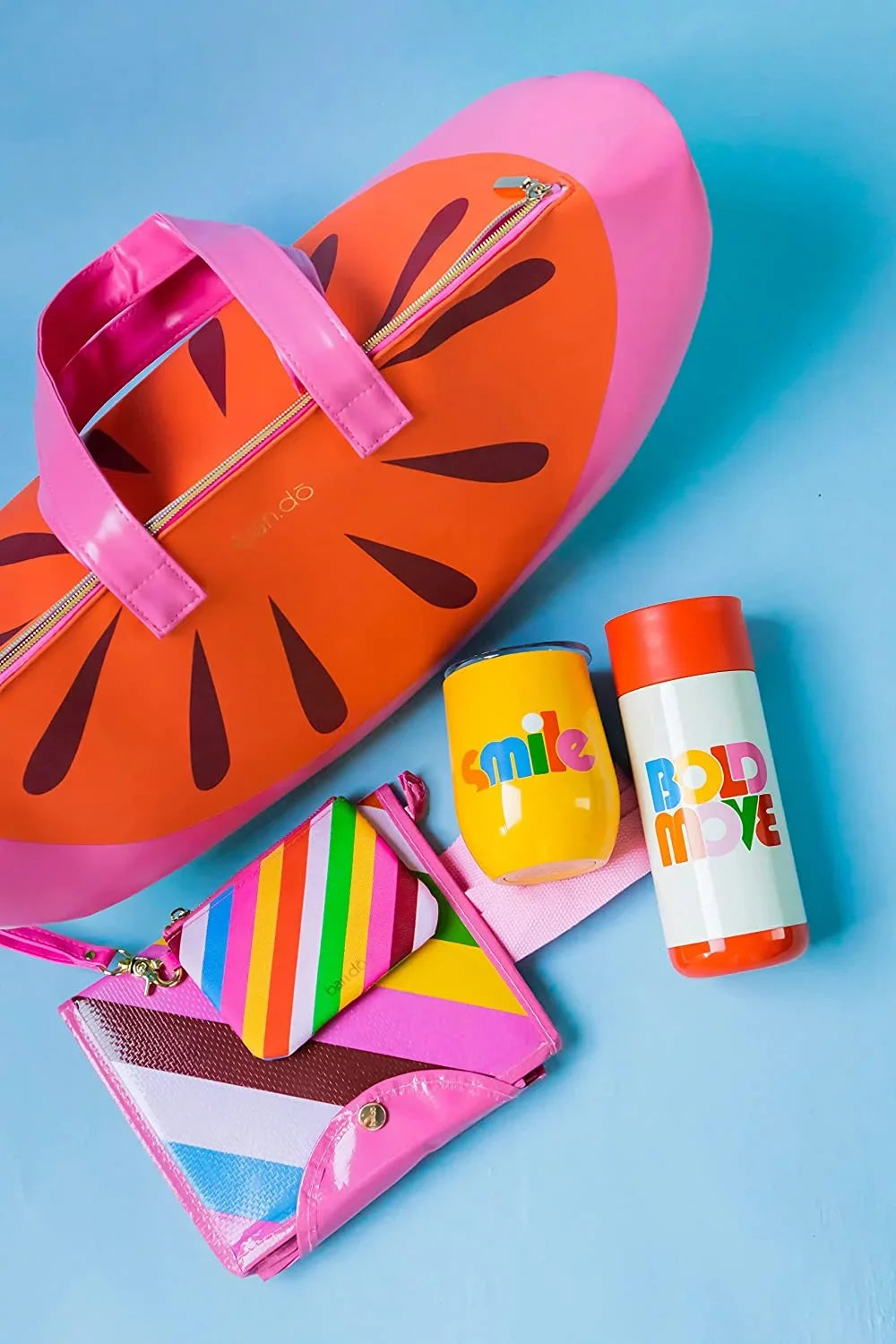 Beach Days, Insulated for Cute Portable Soft ban.do Chill Bag, Super Cooler, Picnics Cooler with Watermelon Sided Shoulder Bag 2.0 Straps, or Cooler