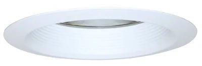 With Trim White Air-Tite OD Metal 6" Ring 7-1/4 Halo Baffle Cl, White Each &