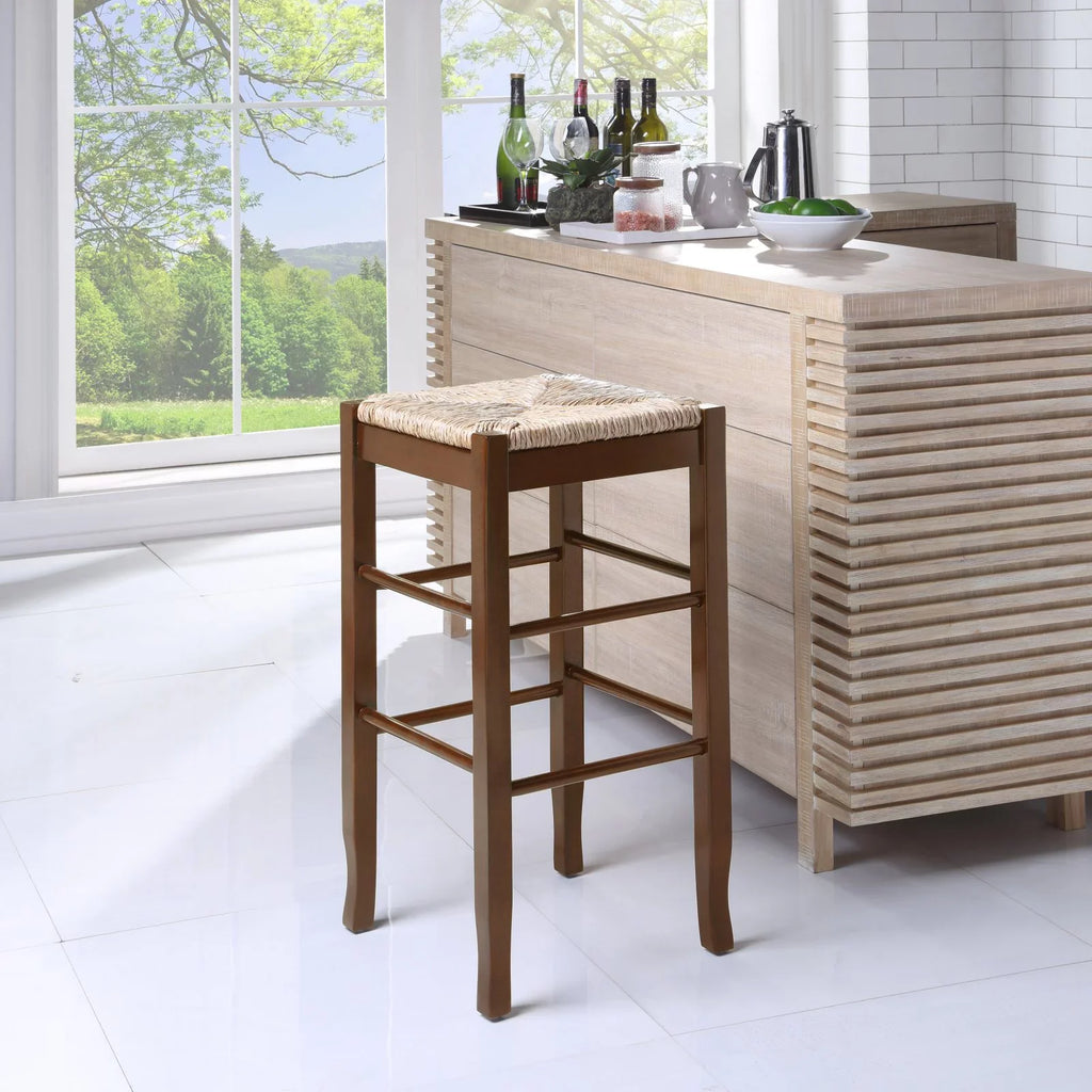 Rush Square 29 in. Stool - Boraam Bar