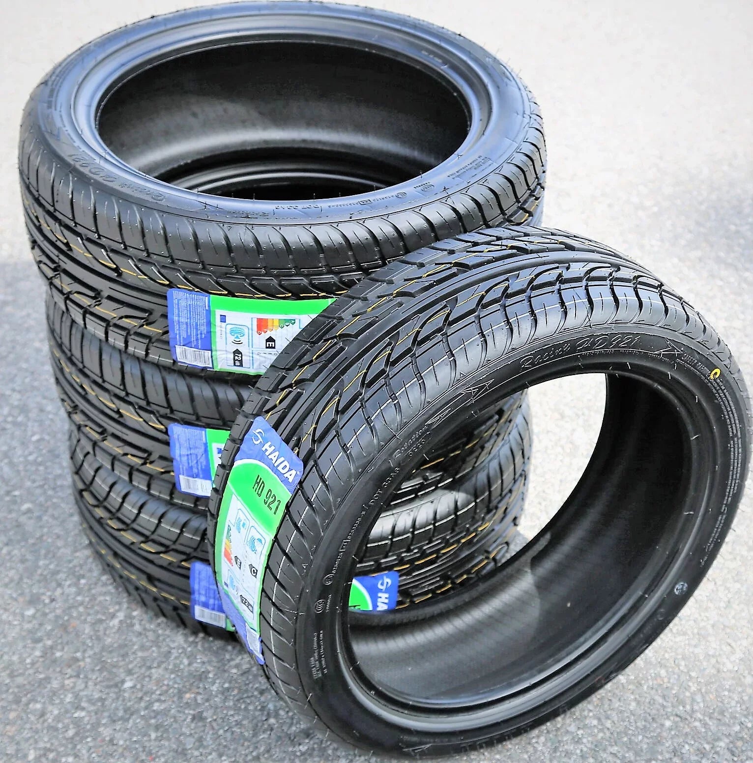 XL Fiat Racing Abarth, 2012 Fits: of Performance Set HD921 Haida 195/45R16 500 4 (FOUR) 2013-18 Abarth 84V Tire Cabrio Fiat 500