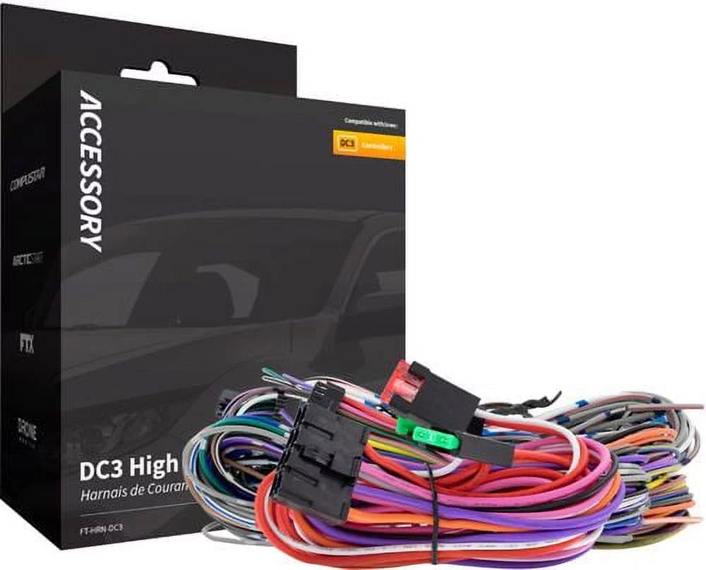 '- - Installation Black RS1B-DC3 Hardwire Compustar for Kit