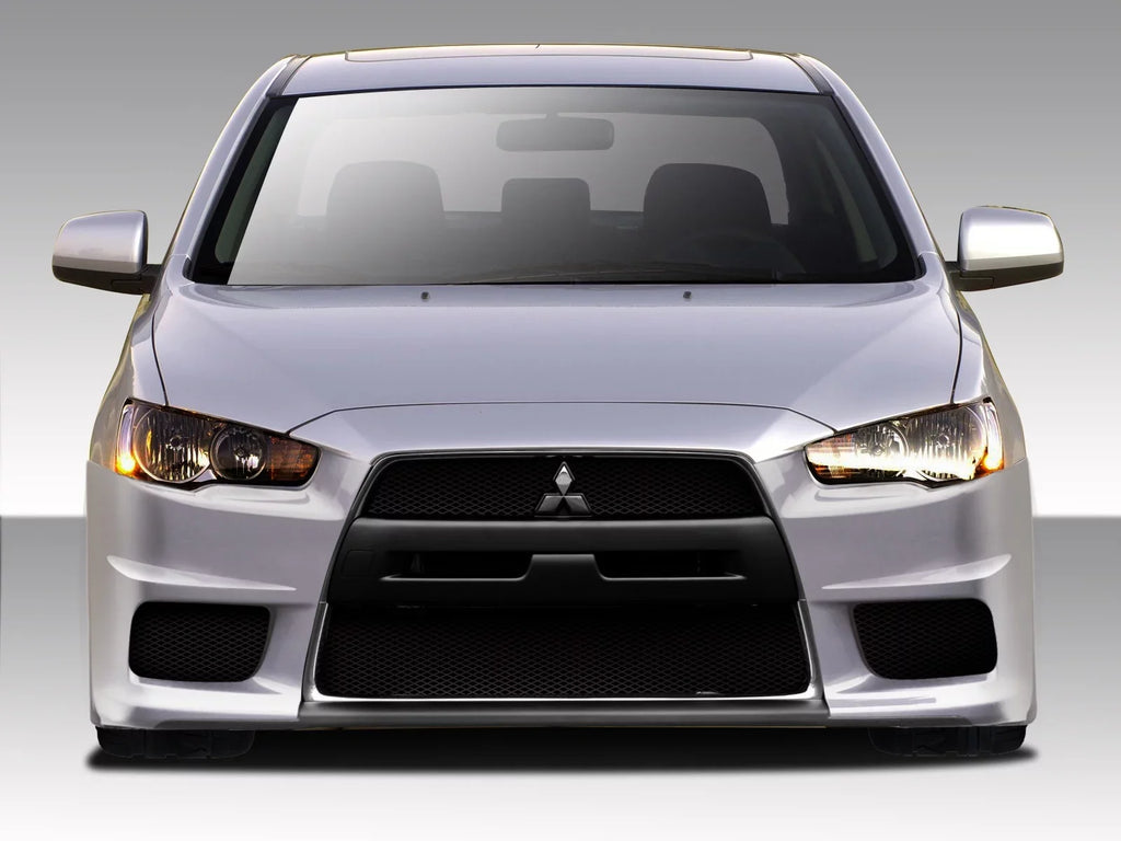 Piece X Front Duraflex Mitsubishi 2008-2017 Bumper Evo Cover V3 1 - Lancer