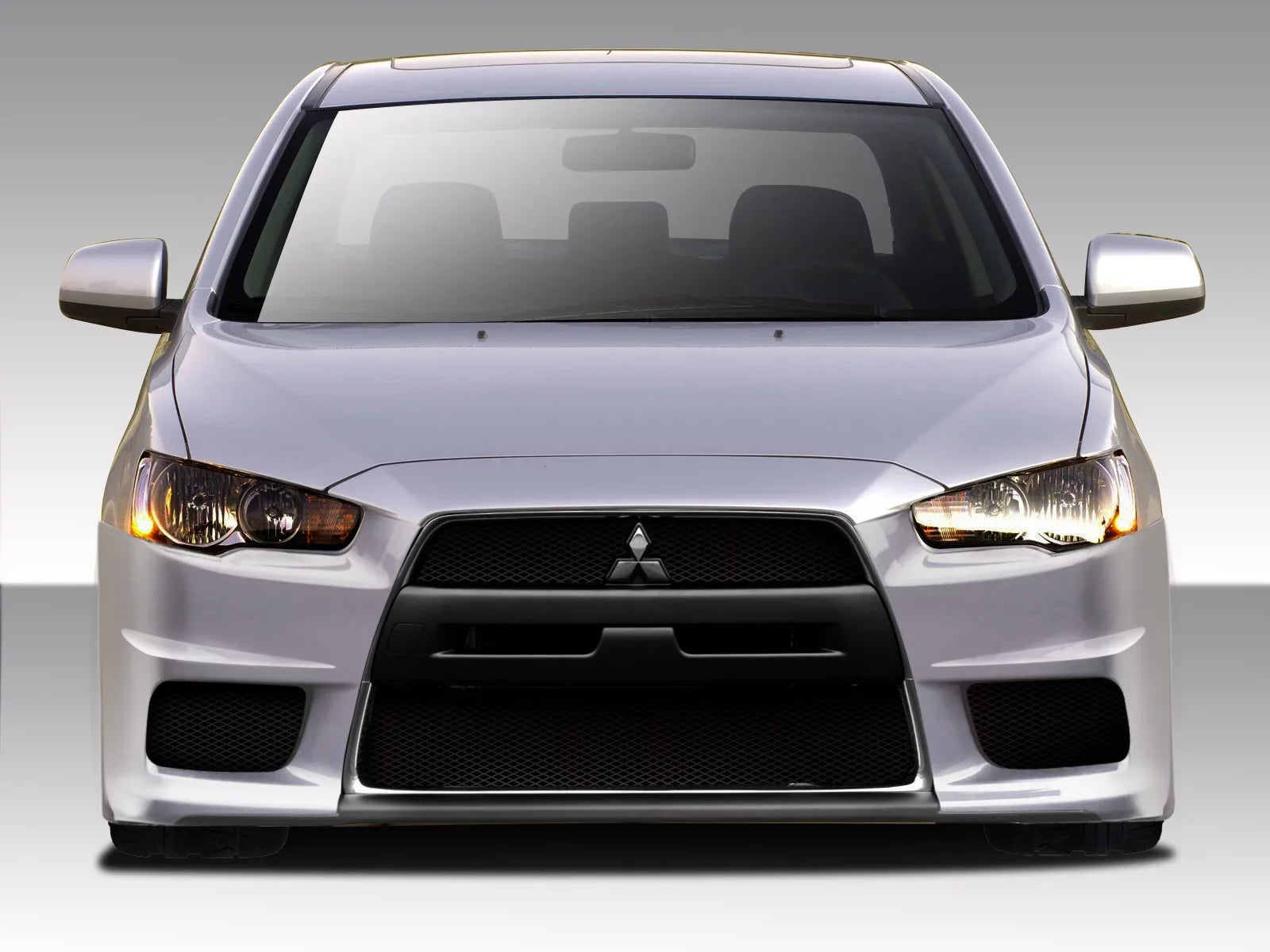 Piece X Front Duraflex Mitsubishi 2008-2017 Bumper Evo Cover V3 1 - Lancer