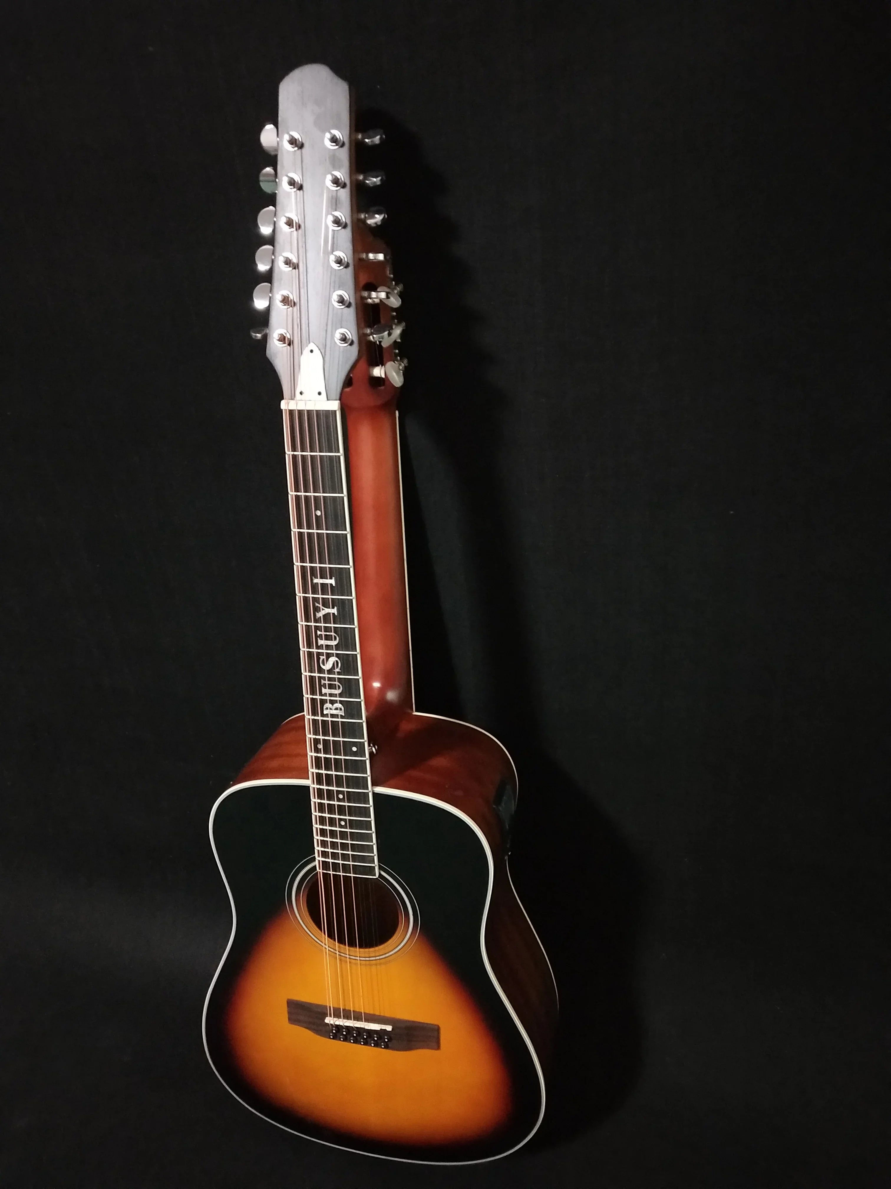12/6 Sided Double Double Neck, Guitar 2021 Strings Sunset Acoustic PT Busuyi