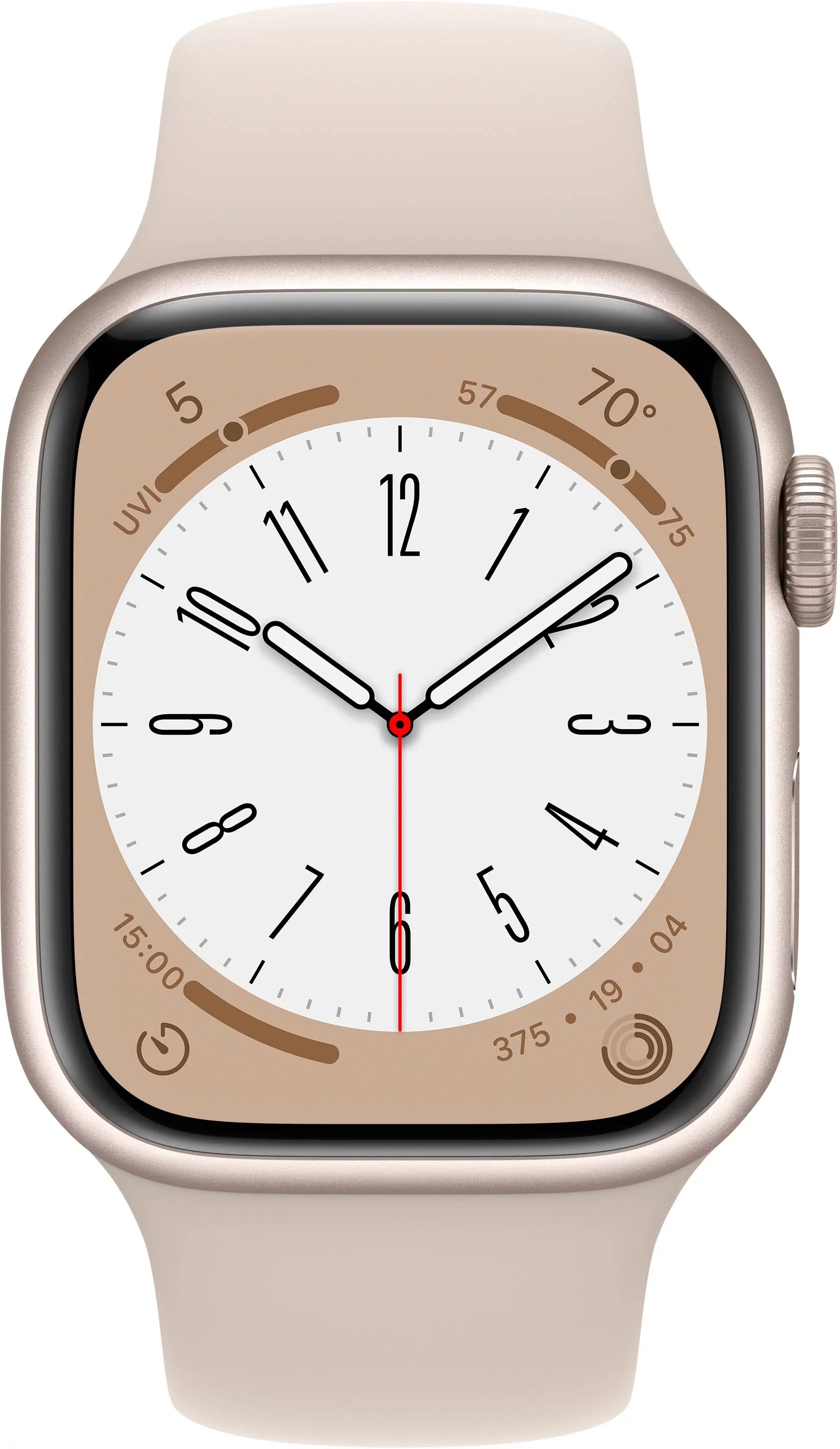 Restored Series (Refurbished) Starlight 3K762LL/A 8 8 41mm Watch Sport Starlight - Aluminum Band Gen