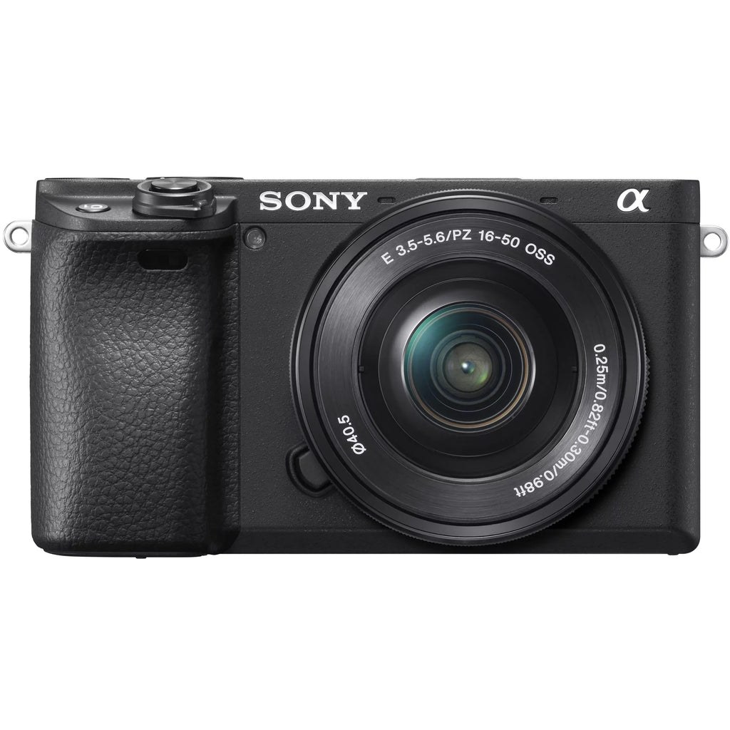 Wide (Black) ILCE-6400L/B Bundle OSS Battery a6400 + Mirrorless & 4K Filter Extra Power Camera Set Deco 16-50mm 2.2X Lens 0.43x Lens Angle Telephoto and Case Editing f/3.5-5.6 Gear with Kit