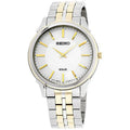 Reserve White Steel Dial Watch Core Two Solar Power Seiko SUP864 Tone Men's