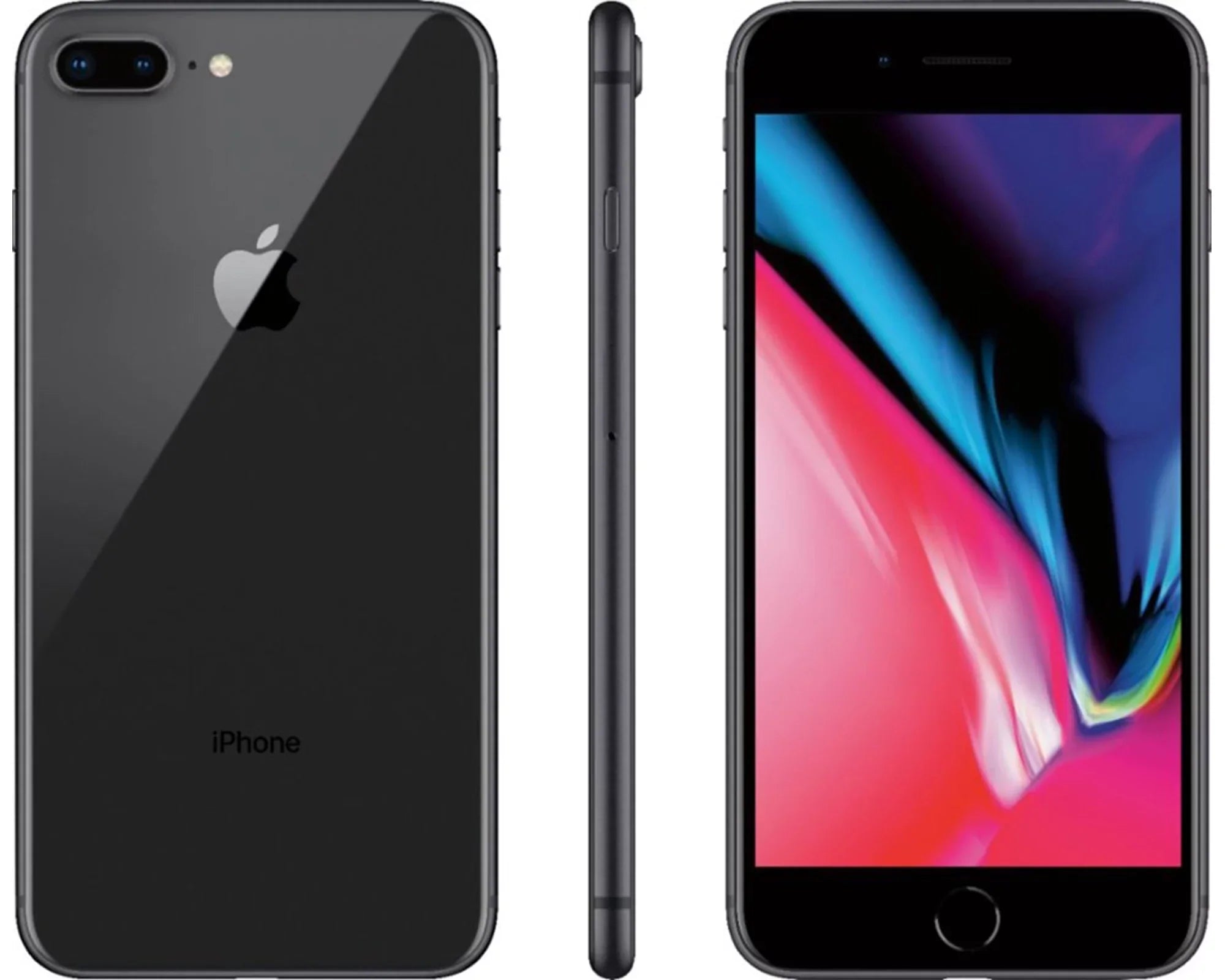 Gray iPhone Space Restored Unlocked - GSM 8 (Refurbished) Plus 64GB,