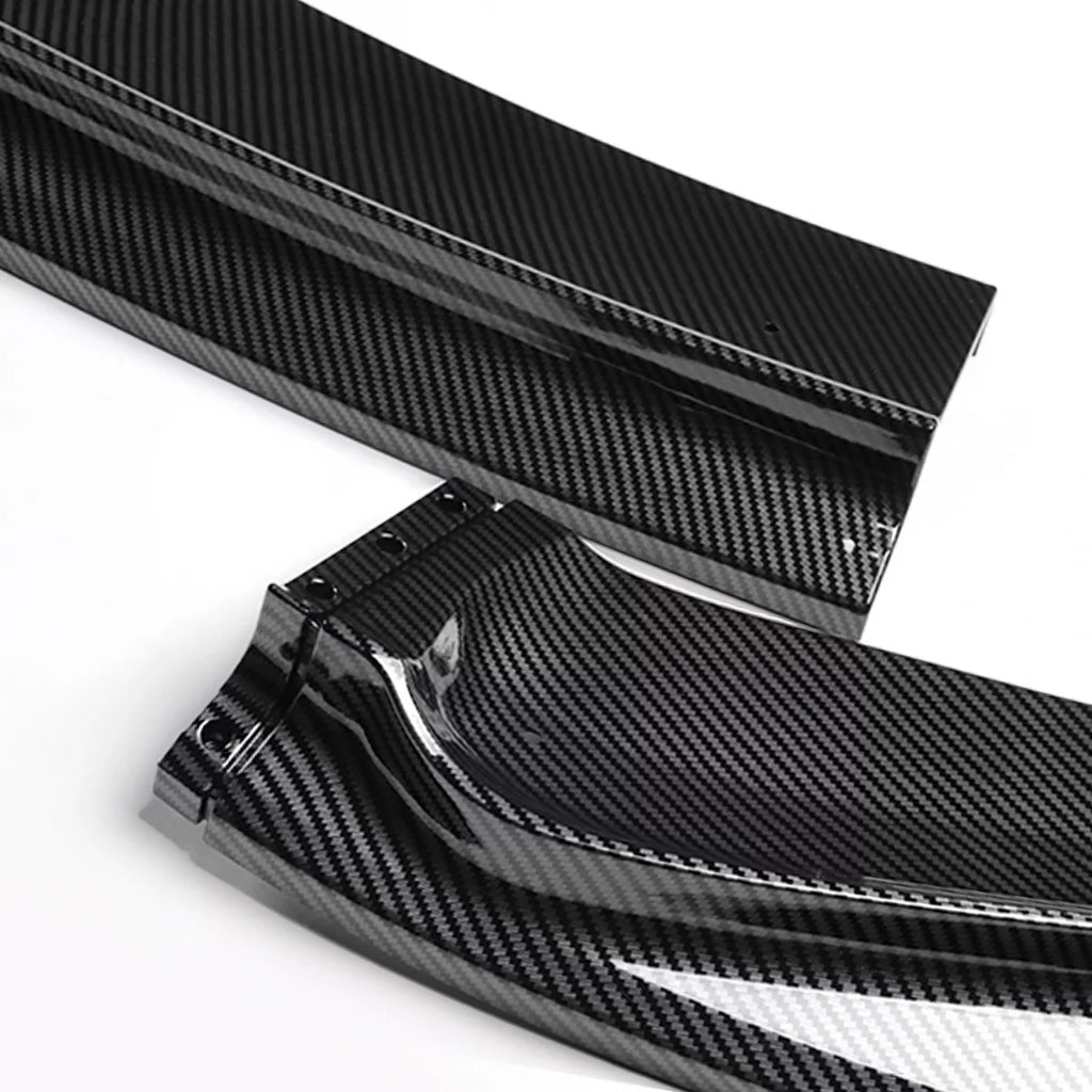 Front Stabilizers Motoring DNA Lips Carbon Honda Fiber Guard Fit For Kit Bumper 2017 2014 Look 2-PU-669-PCF to w/Vertical Body 3Pcs