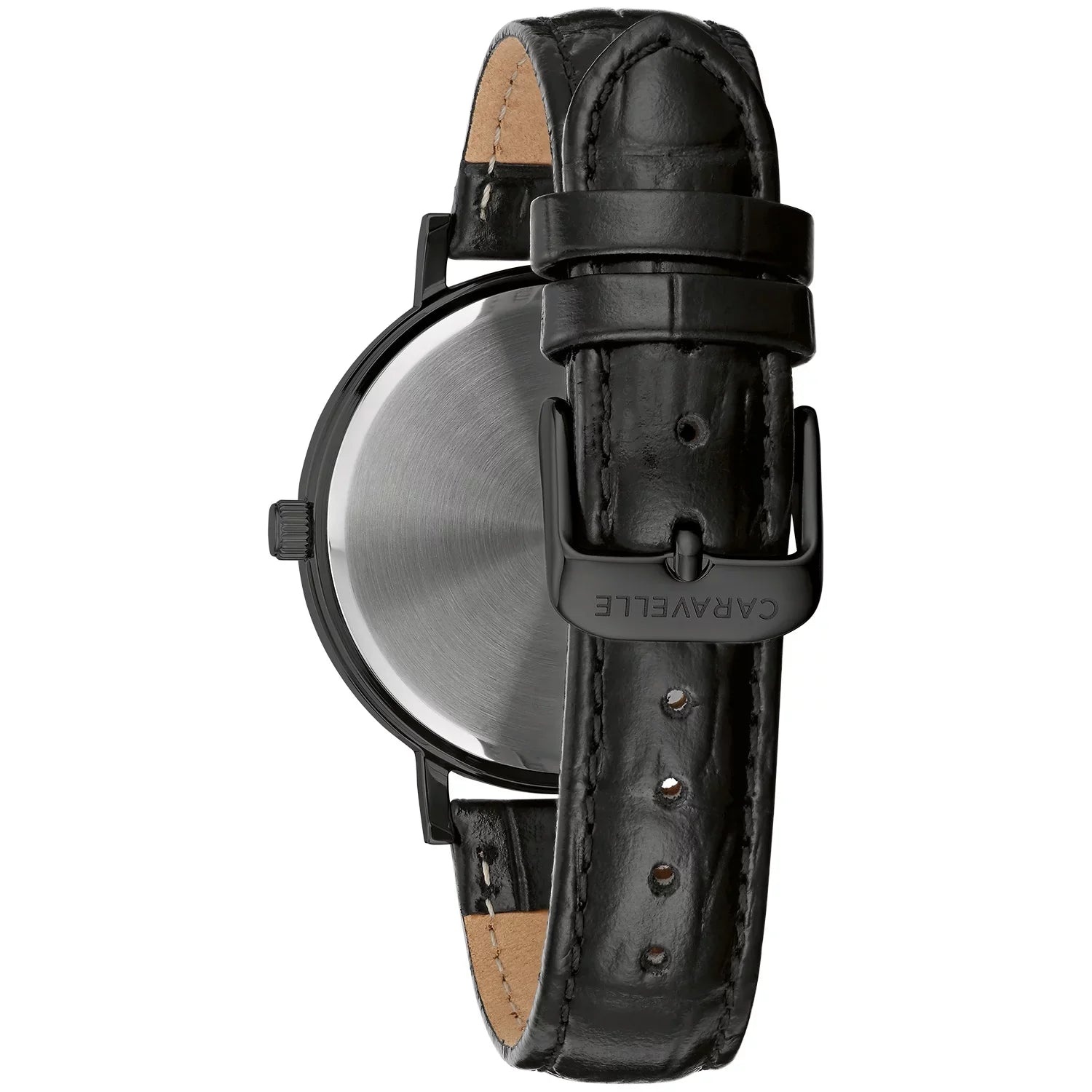 Watch Bulova Men's 45A148 by Caravelle Black Leather Strap