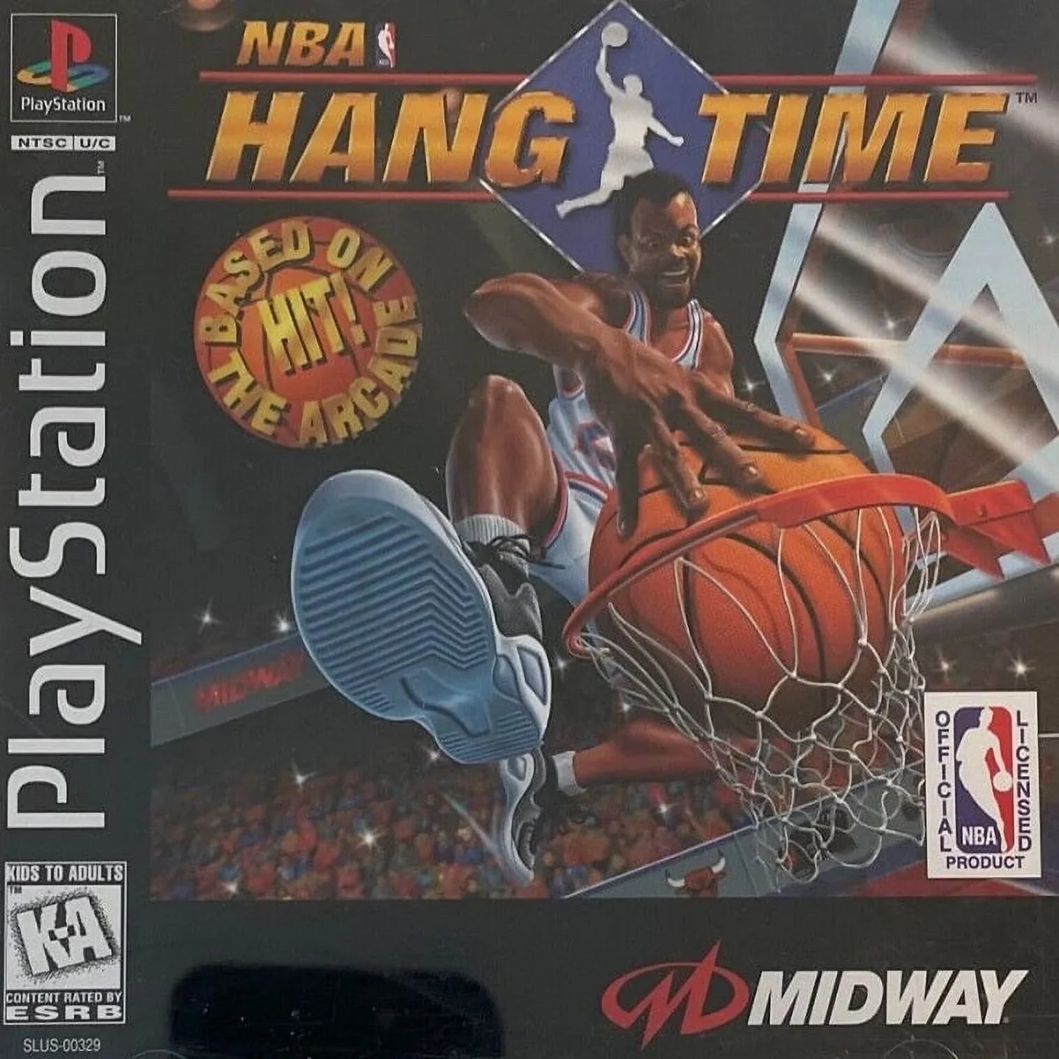 PlayStation Restored (Refurbished) Basketball ( Game Time 1, 1996) NBA Hang