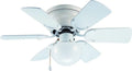 House with Arcadia Ceiling 30" White Gloss 23-8274 Mount Finish Hardware Fan Flush