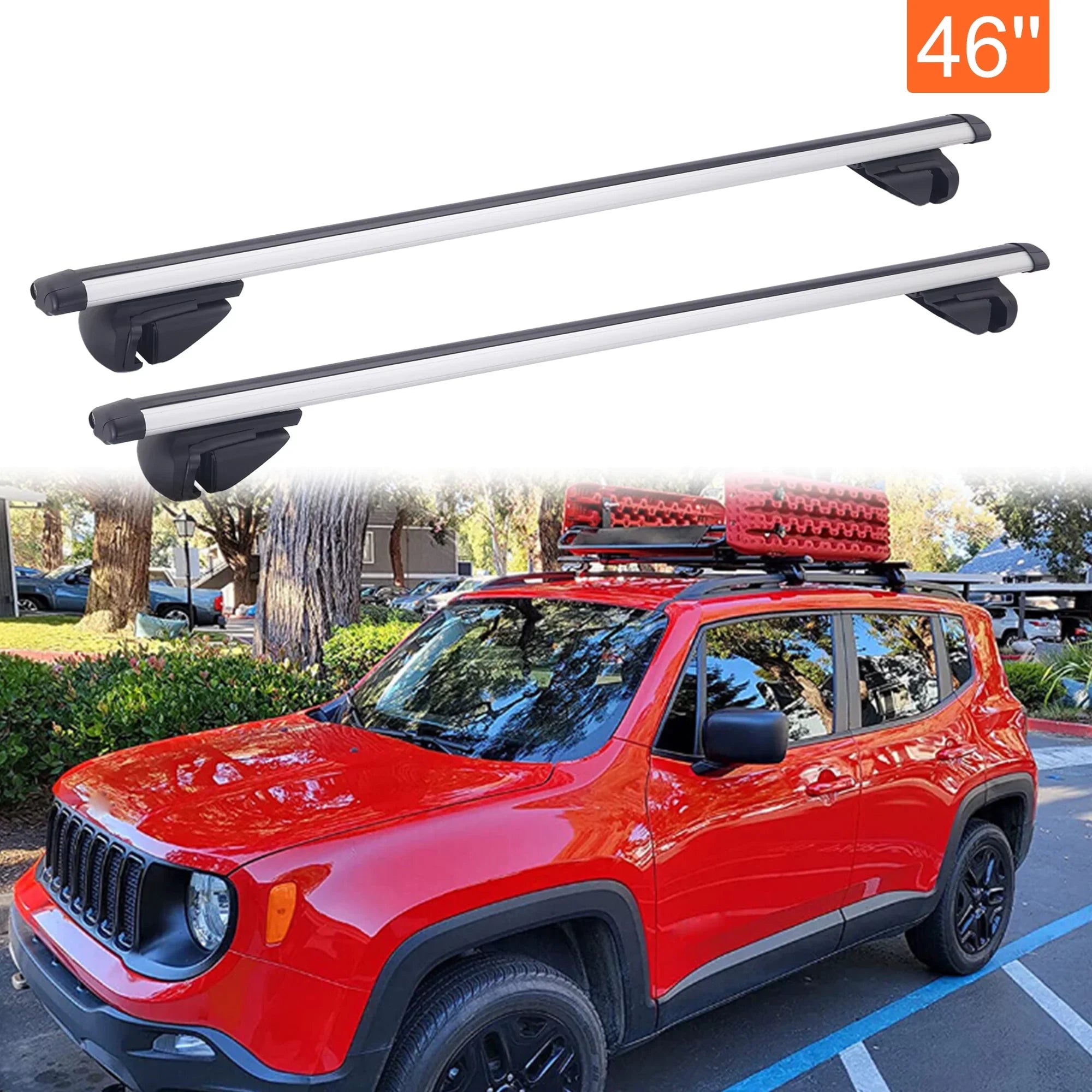Bar Rack Cargo Top Carrier Cross Car 46" Roof Outback Wagon Subaru Bicycle For