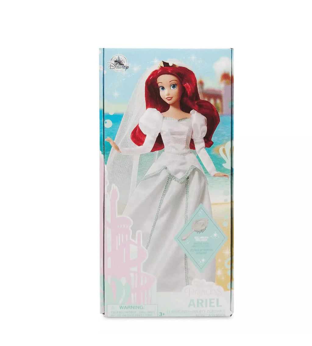 Box Disney Wedding Princess New with with Doll Classic Brush Ariel