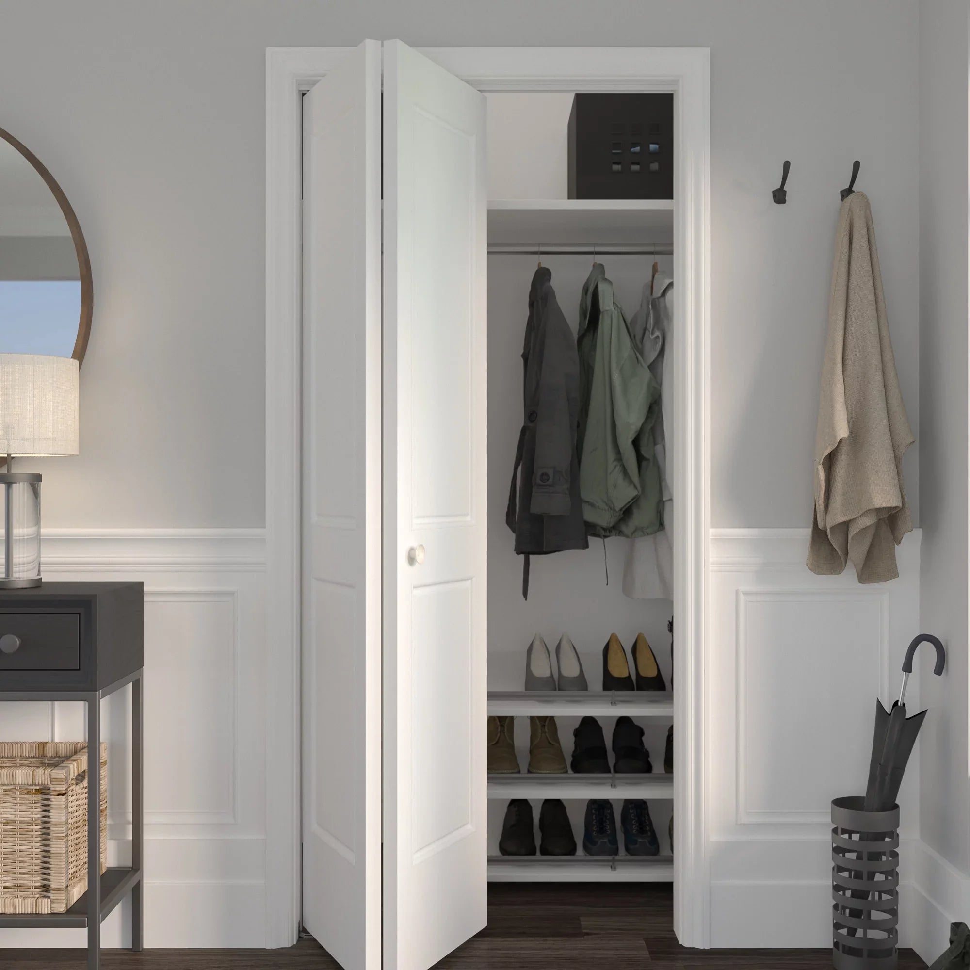 Richelieu Single 30 Doors Up Pounds 14014-Bc Track - Long To Bi-Fold 36" Door For White