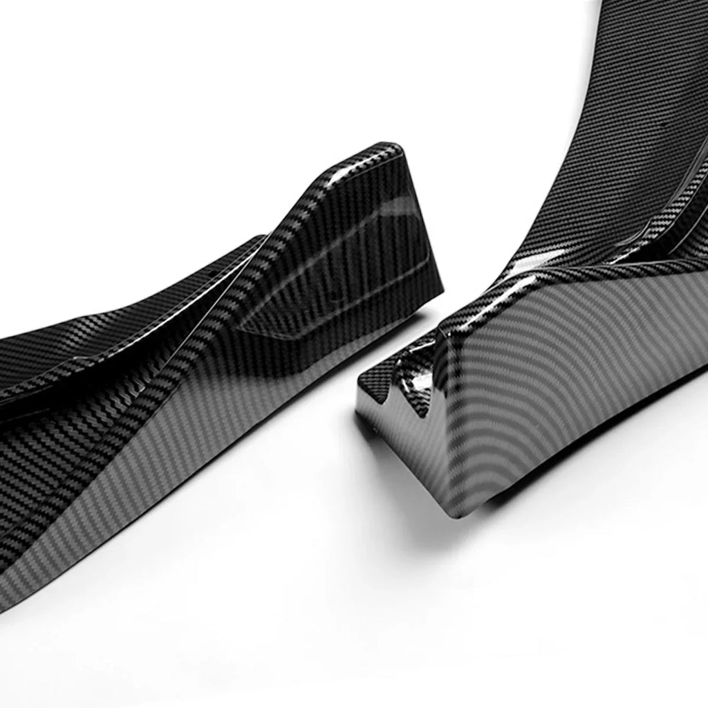 Front Stabilizers Motoring DNA Lips Carbon Honda Fiber Guard Fit For Kit Bumper 2017 2014 Look 2-PU-669-PCF to w/Vertical Body 3Pcs
