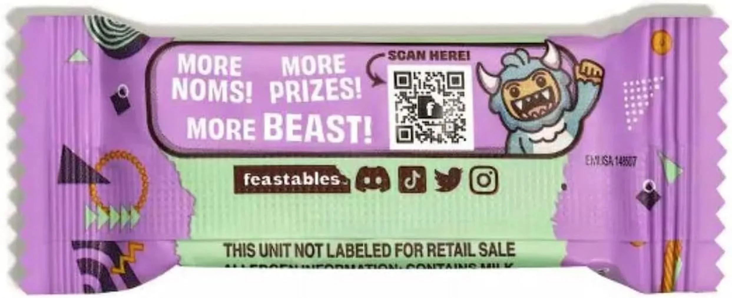 Mini Beast Of Chocolate Bag Bars 50 Feastables Mr.