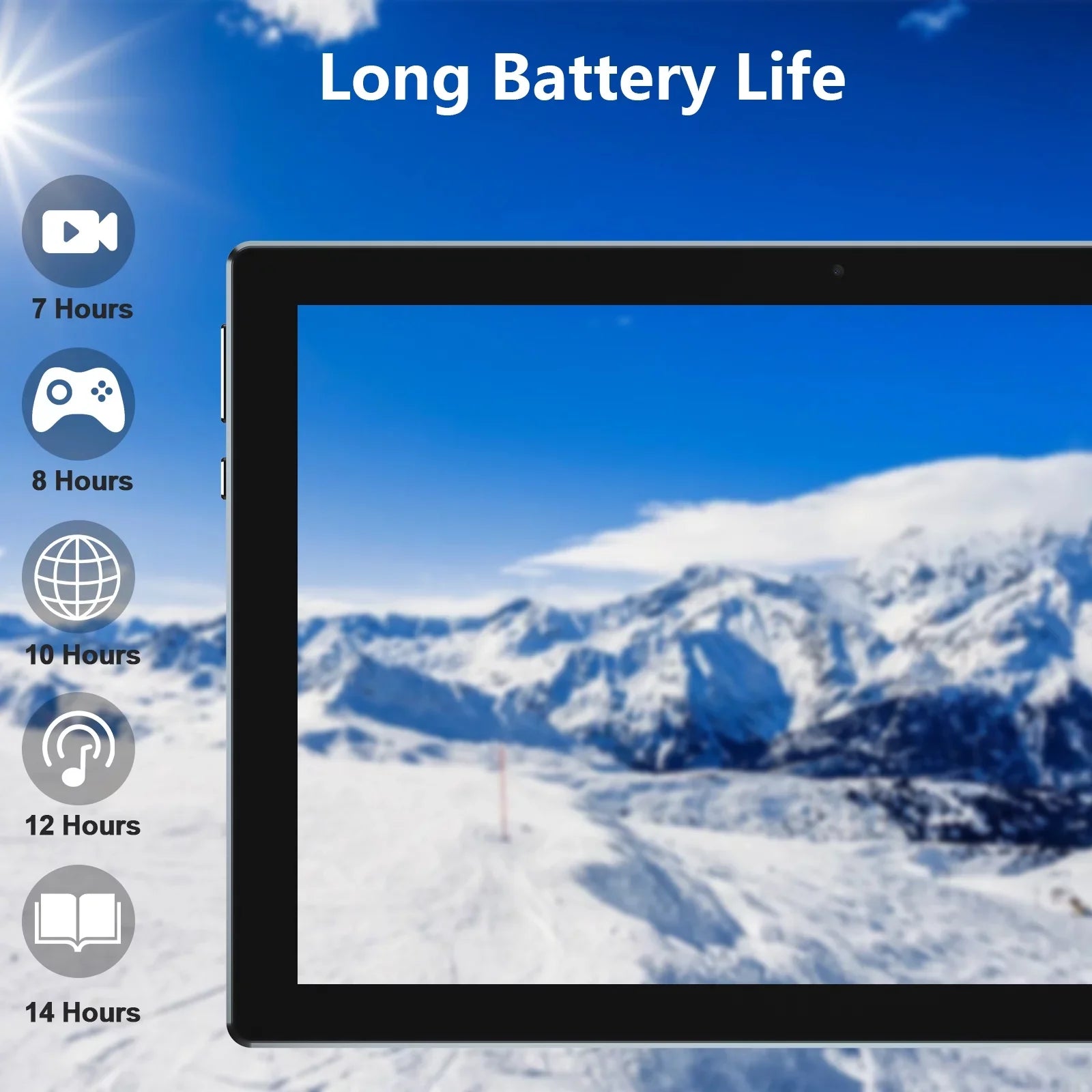PC 4GB+64GB+512GB Tablet, 2 Long Android WiFi, Keyboard Dual Certified Coopers Expandable Tablet in Bluetooth, Battery with Camera, inch Tablet Life, 10 11 1
